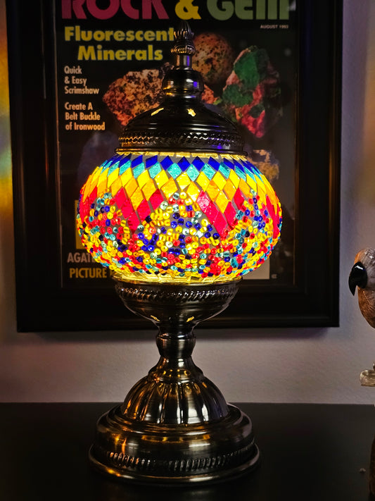 Medium Mosaic Turkish Lamp