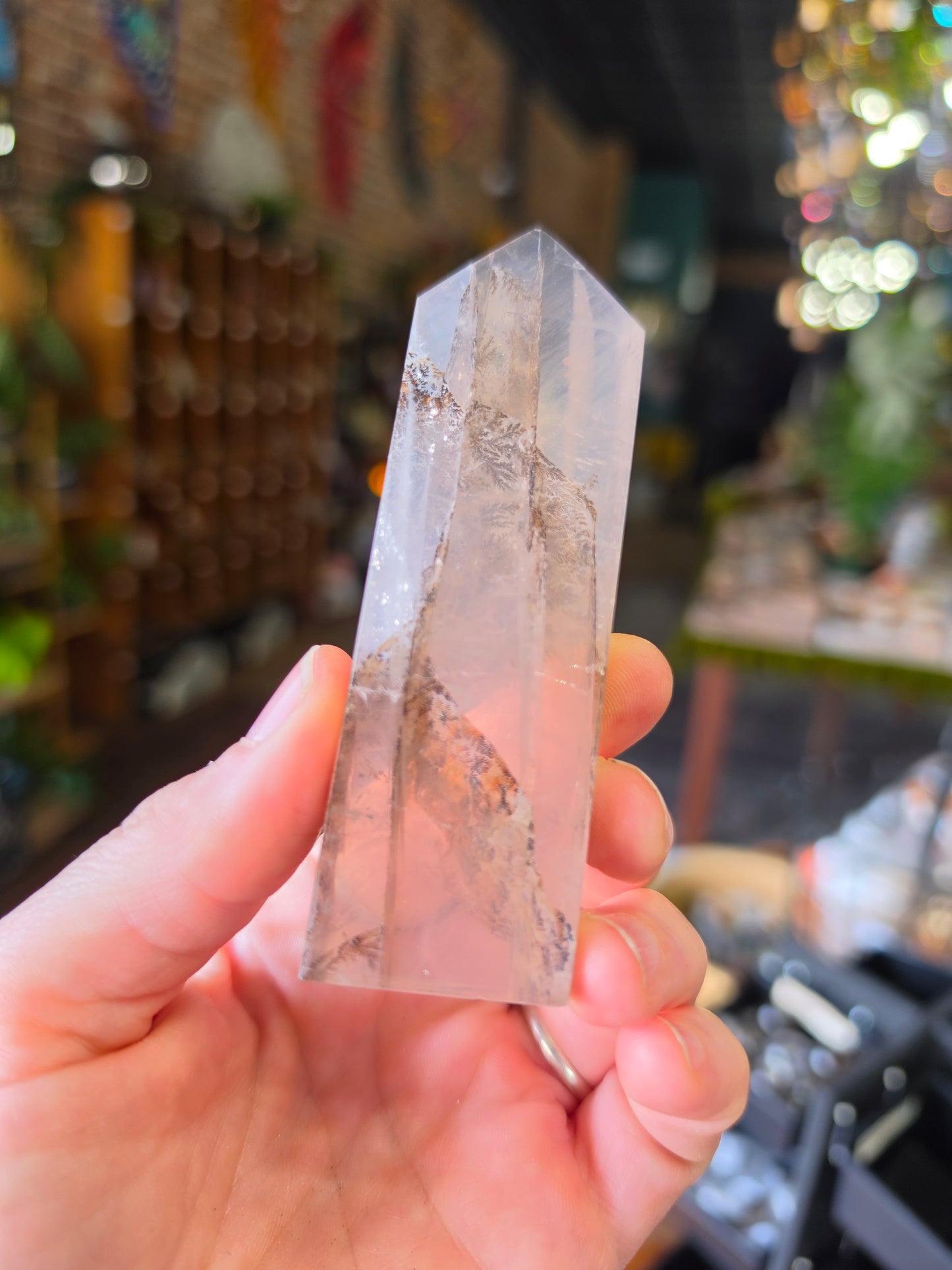 Dendritic Girasol Quartz Point