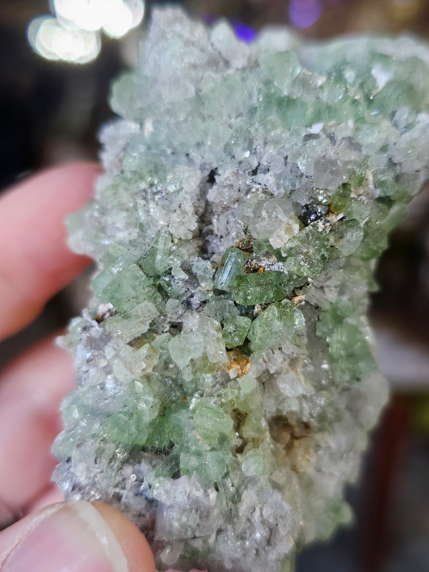 Green Tourmaline & Quartz