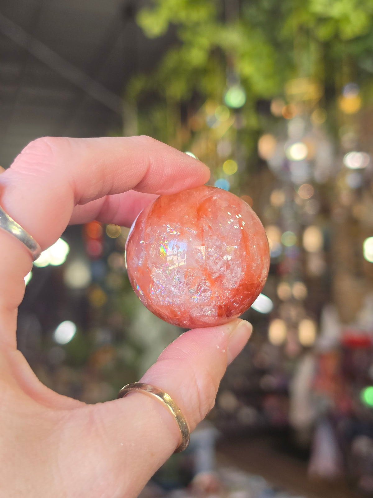 Fire Quartz Sphere