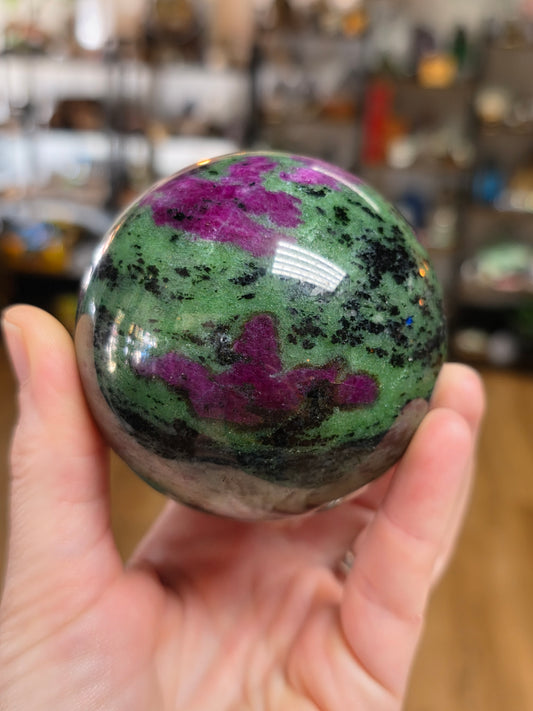 Ruby and Zoisite Sphere