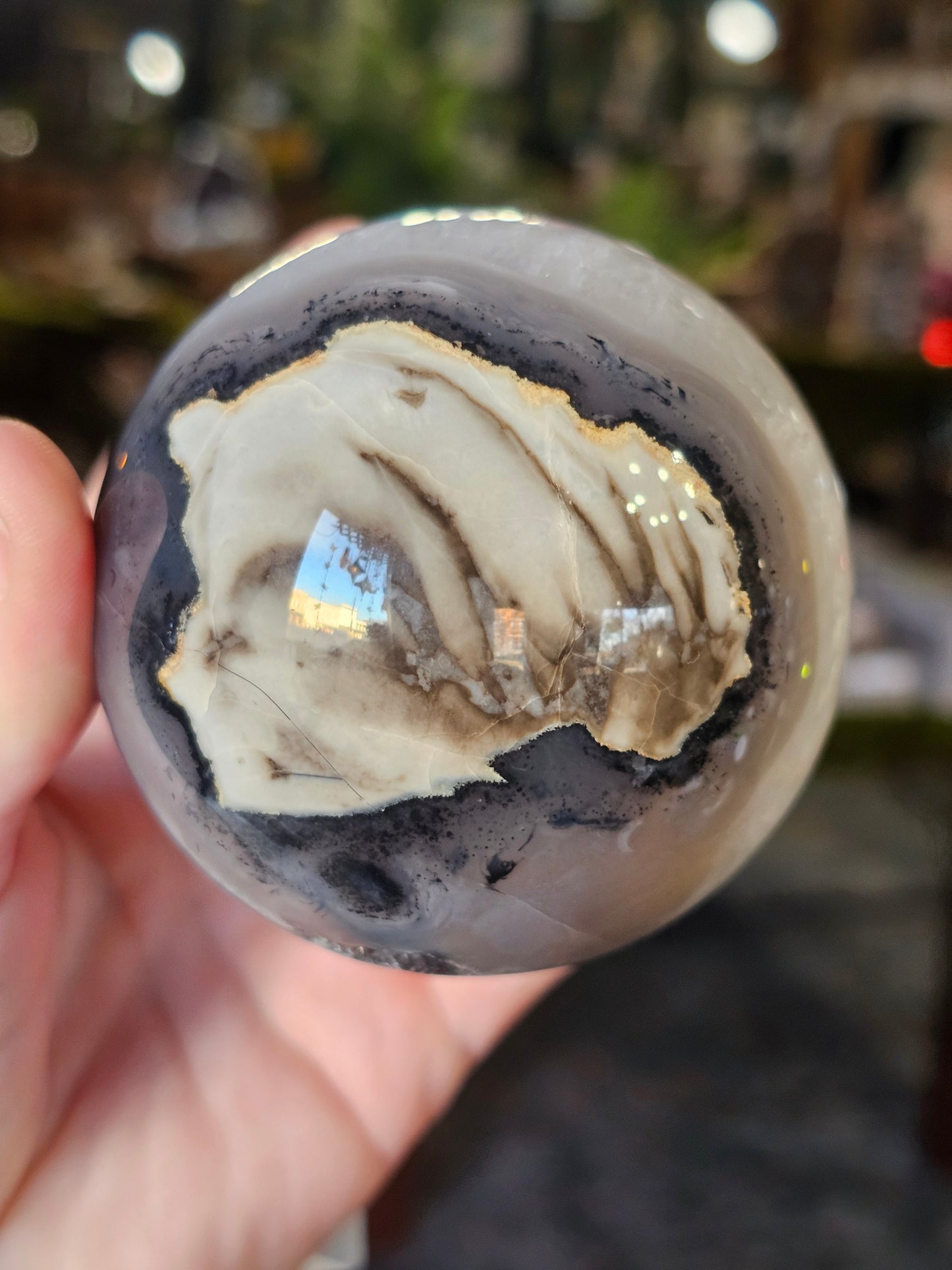 Volcano Agate Sphere
