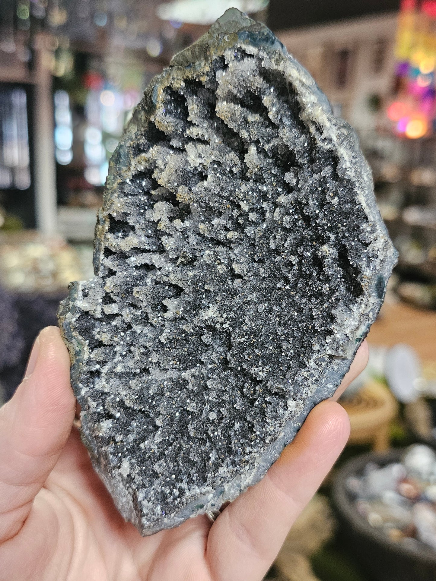 Black Amethyst Cluster
