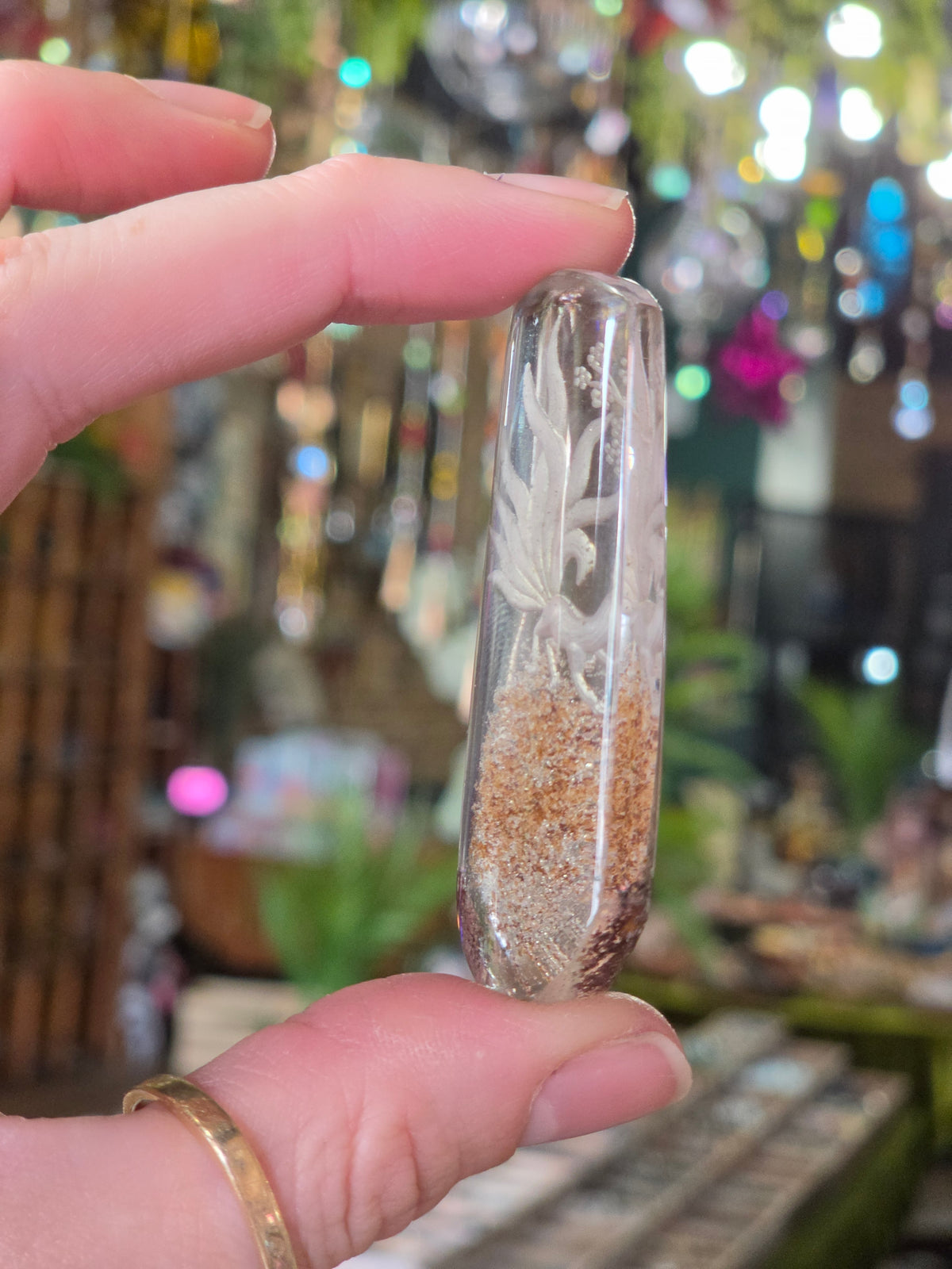 Nine Tail Fox Lazer Engraved Garden Quartz