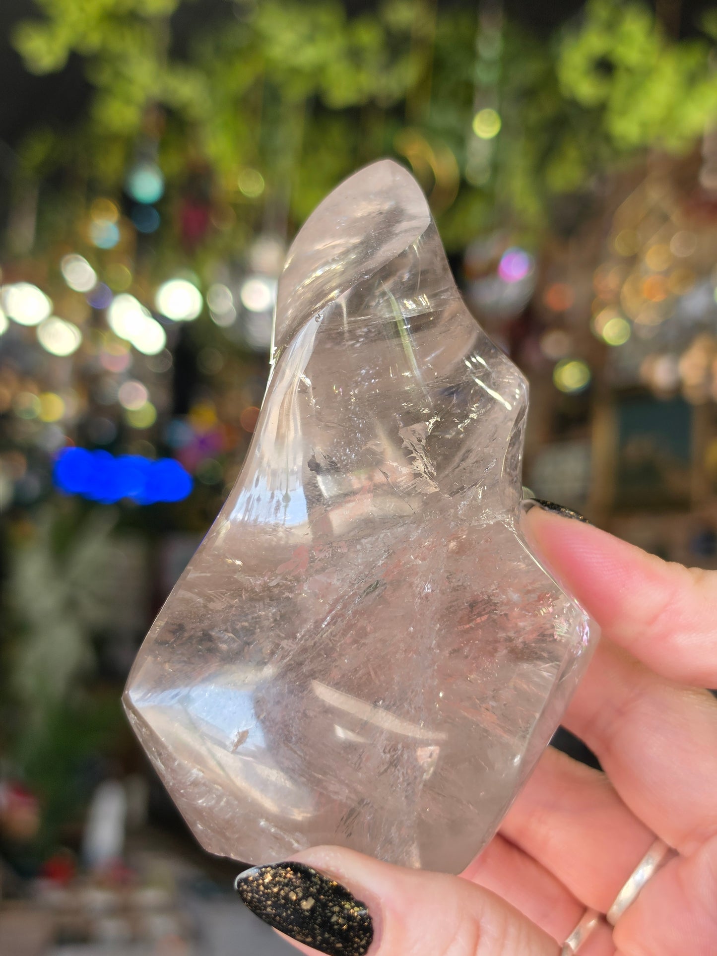 Clear Quartz Flame