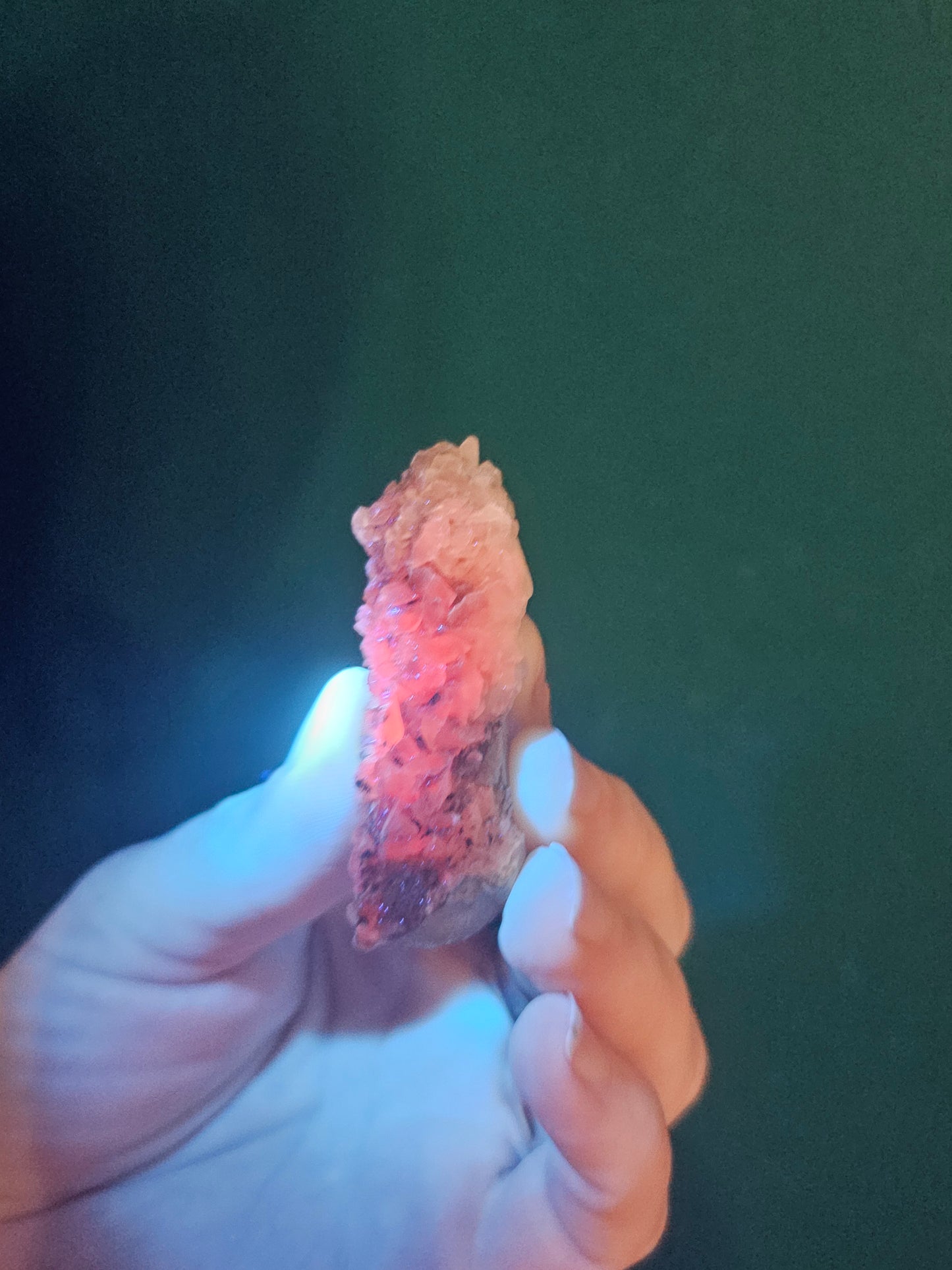 Calcite on Quartz