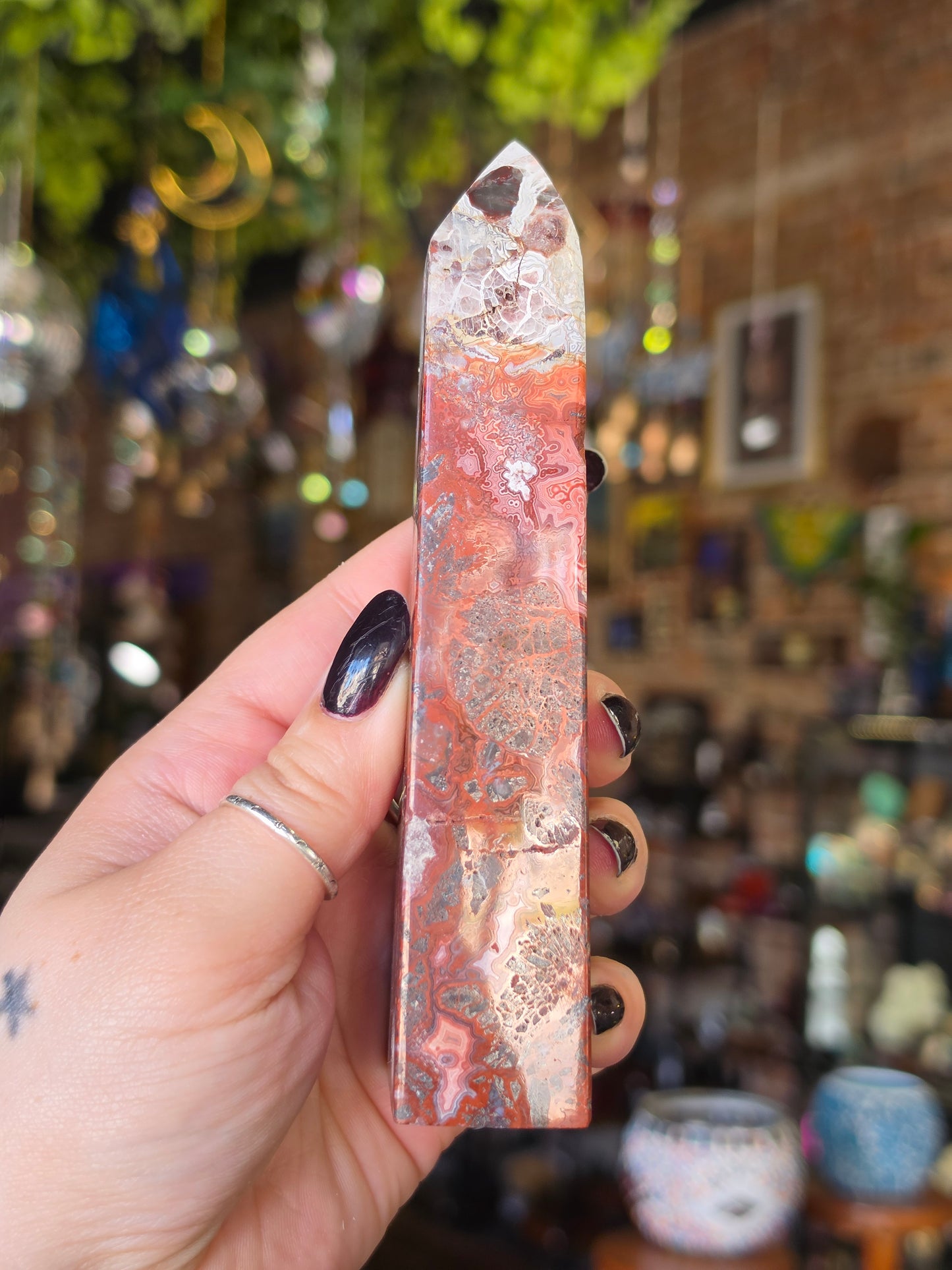 Crazy Lace Agate Tower