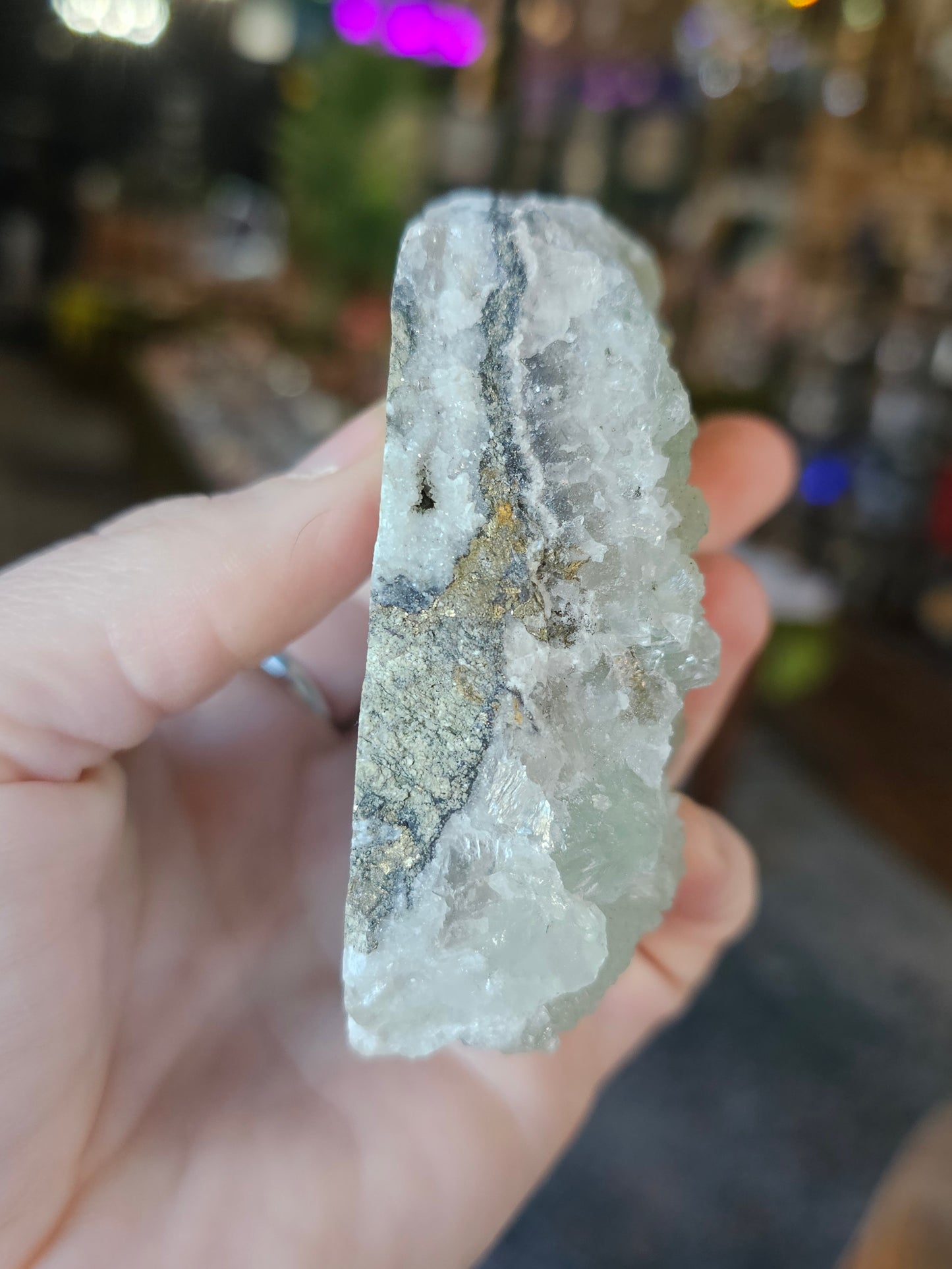 Fluorite on Quartz