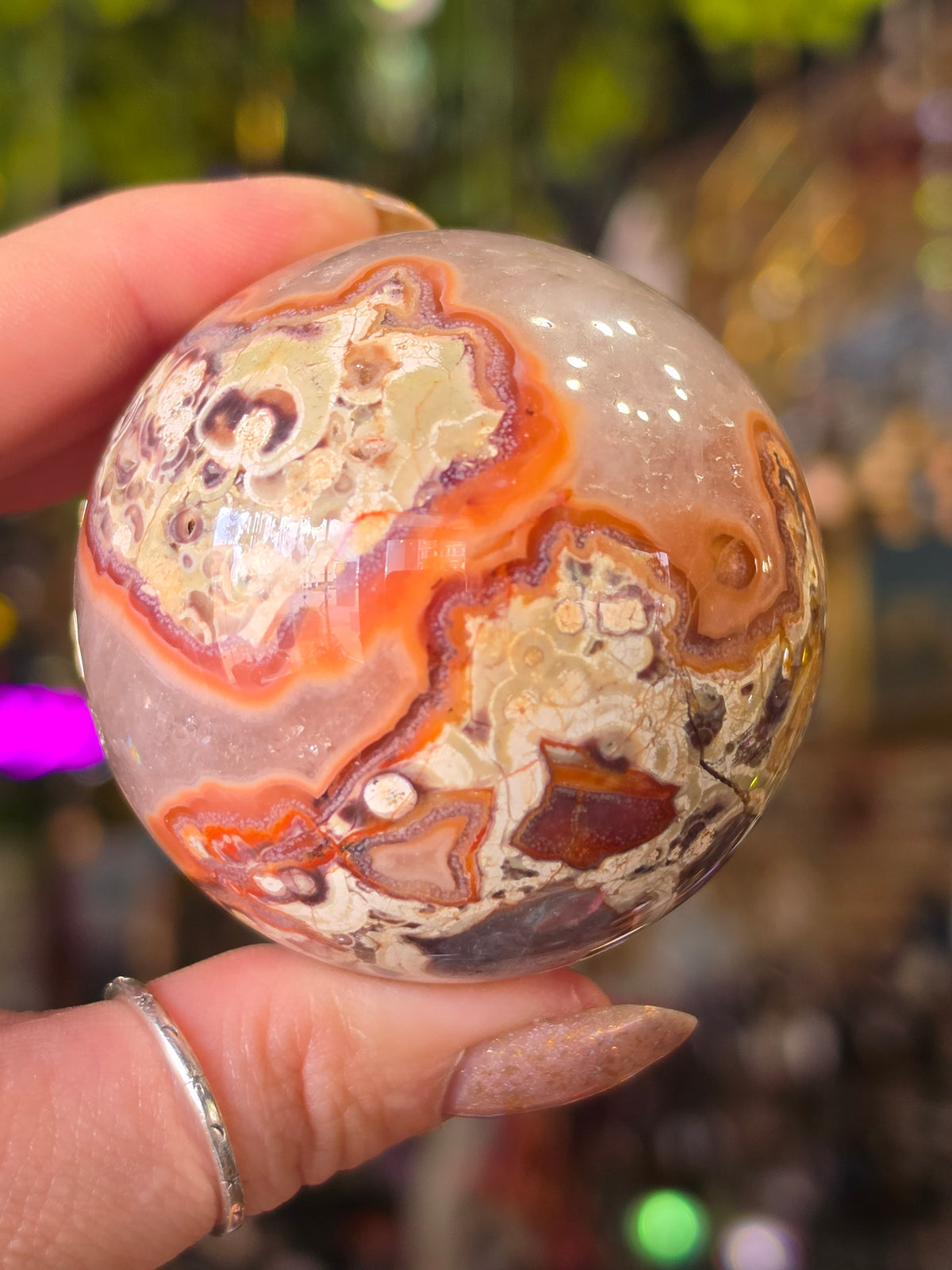 Money Agate Sphere