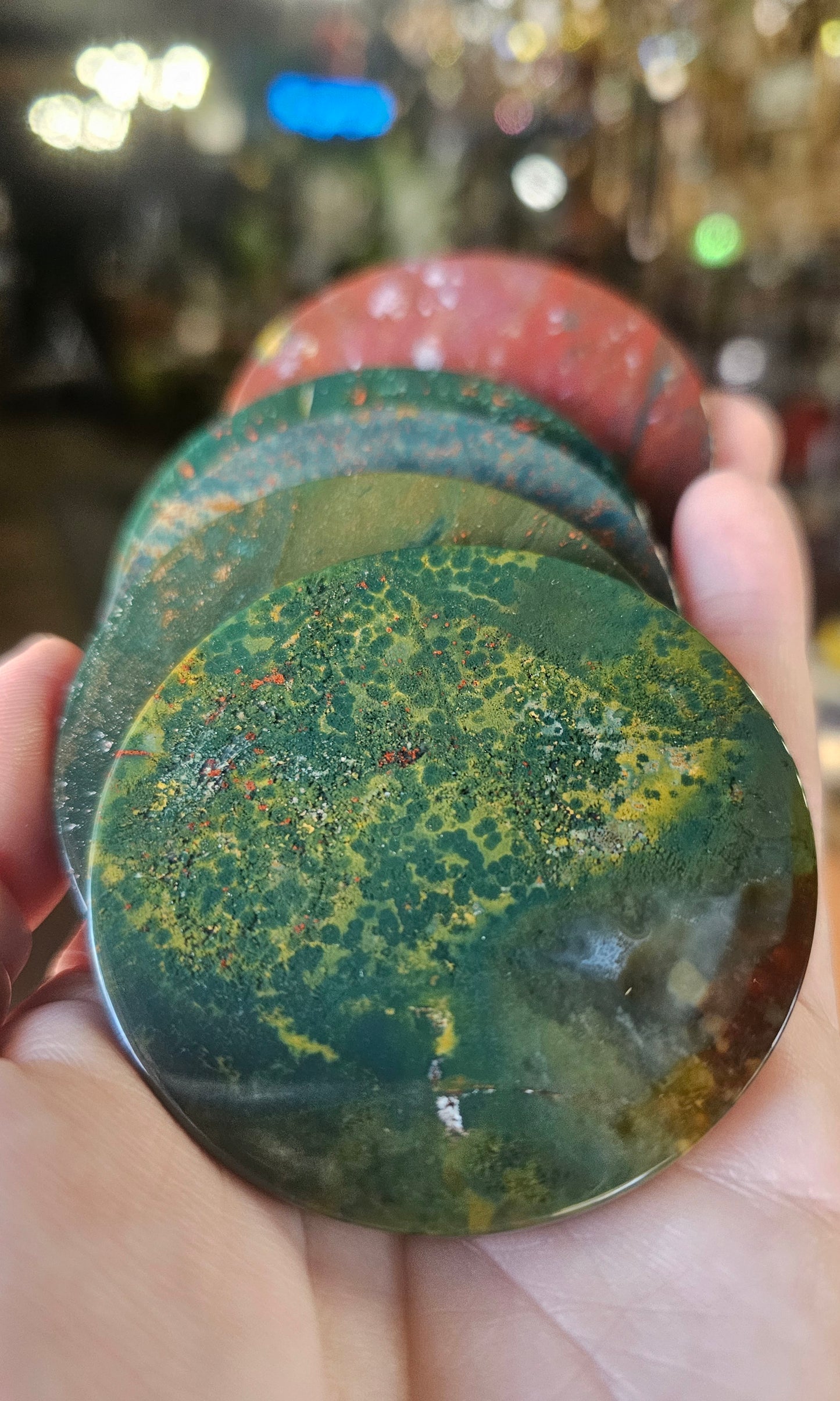 Bloodstone Fancy Jasper Disc