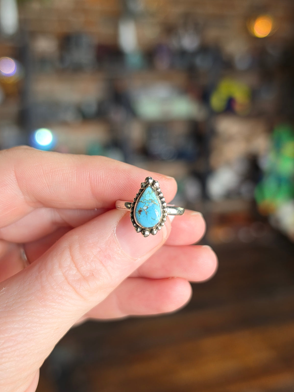 Golden Hills Turquoise Ring Size 6.5