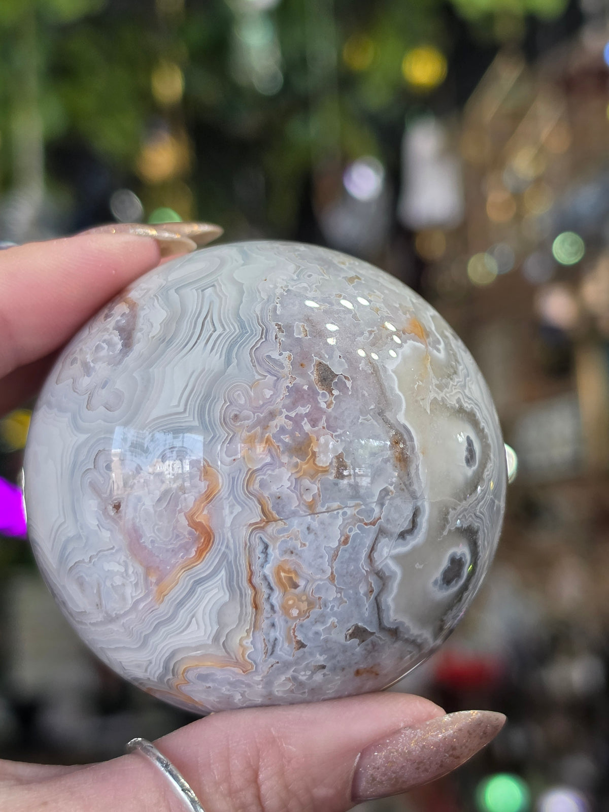 Laguna Lace Agate Sphere