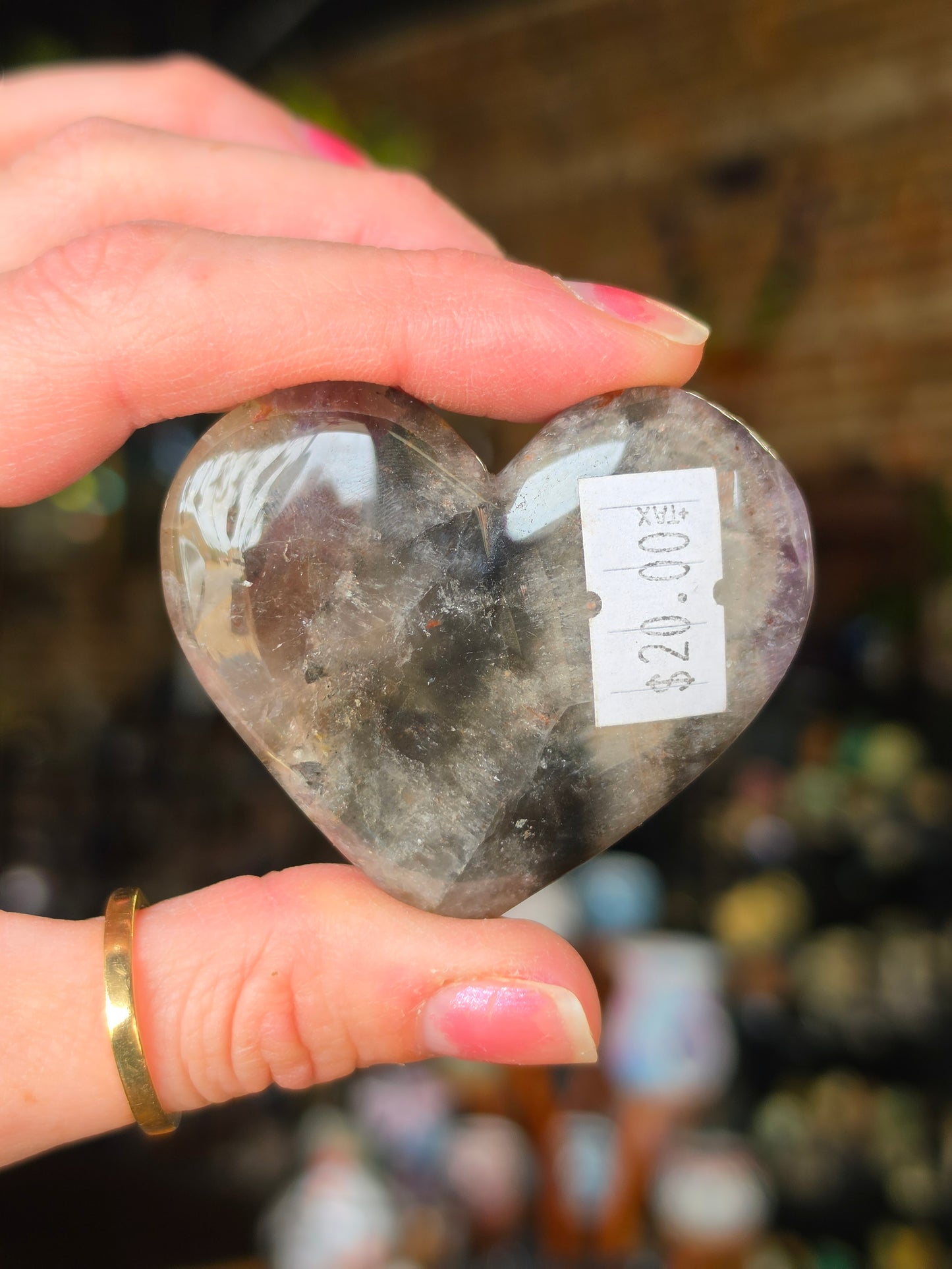 Included Amethyst Heart