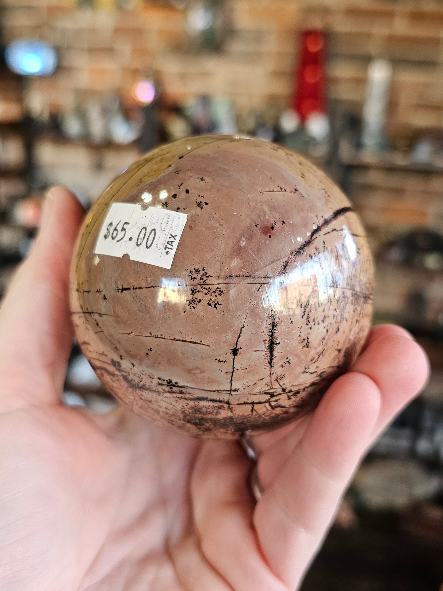 Dendritic Jasper Sphere