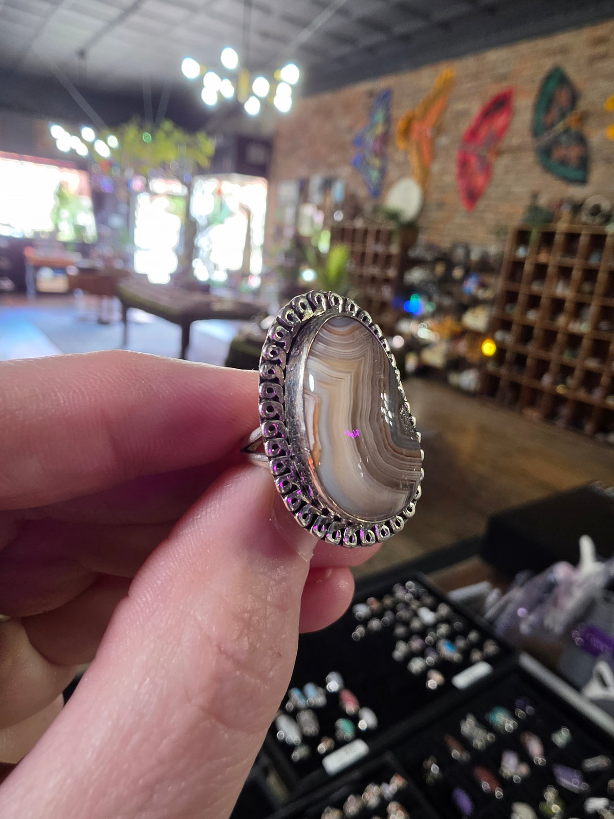 Laguna Lace Agate Ring Size 5