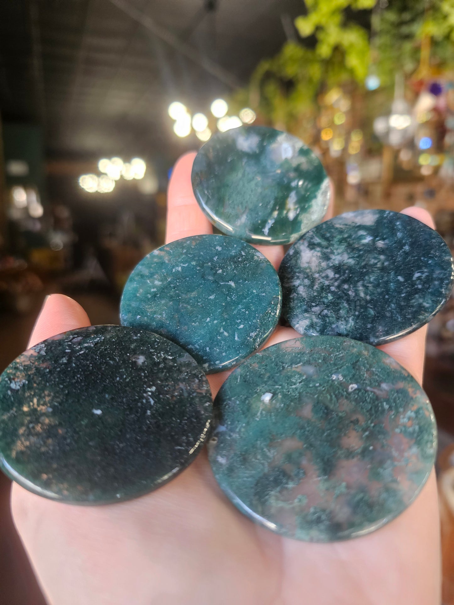 Moss Agate Disc