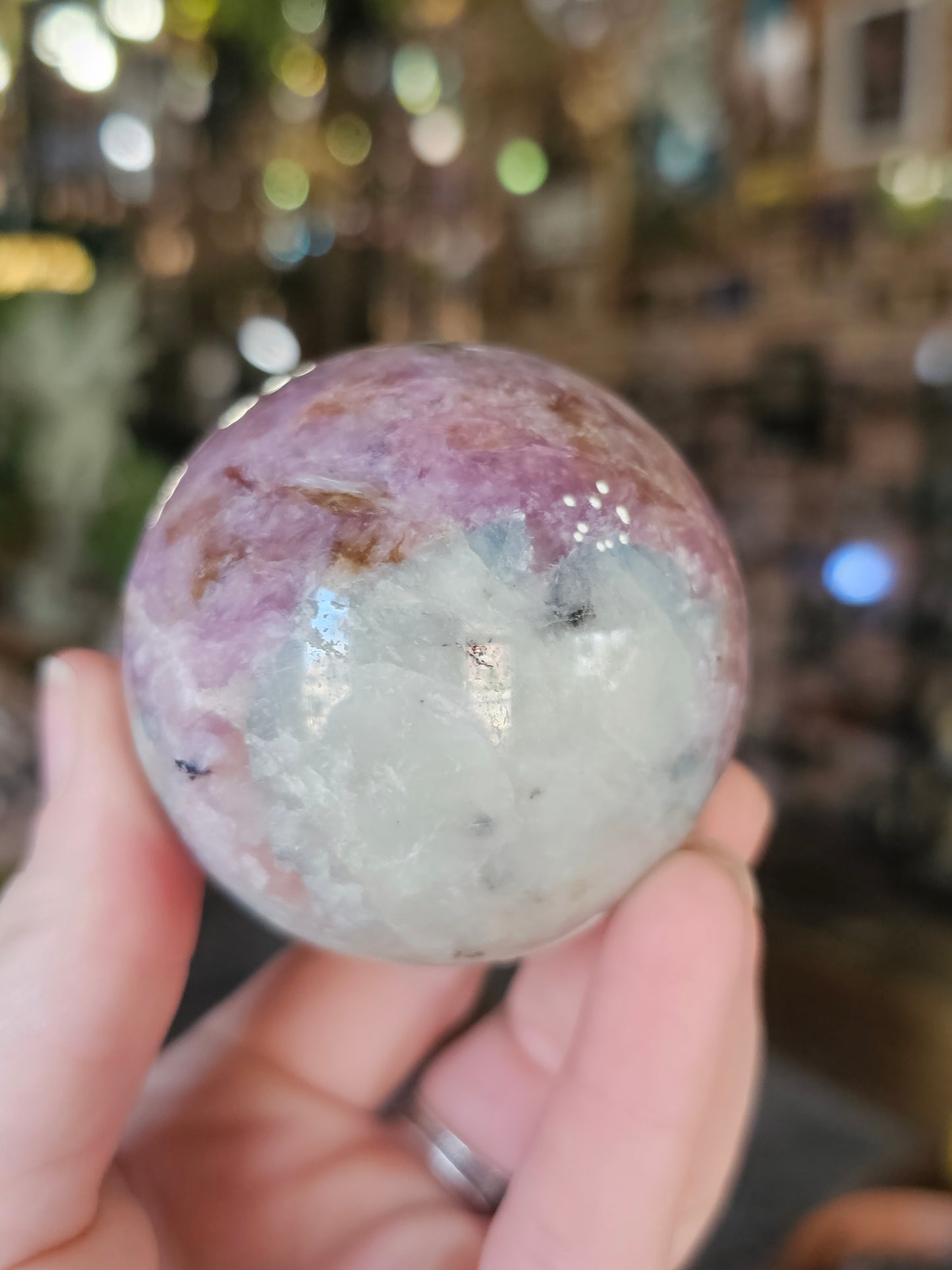 Pink Charoite with Blue Pectolite