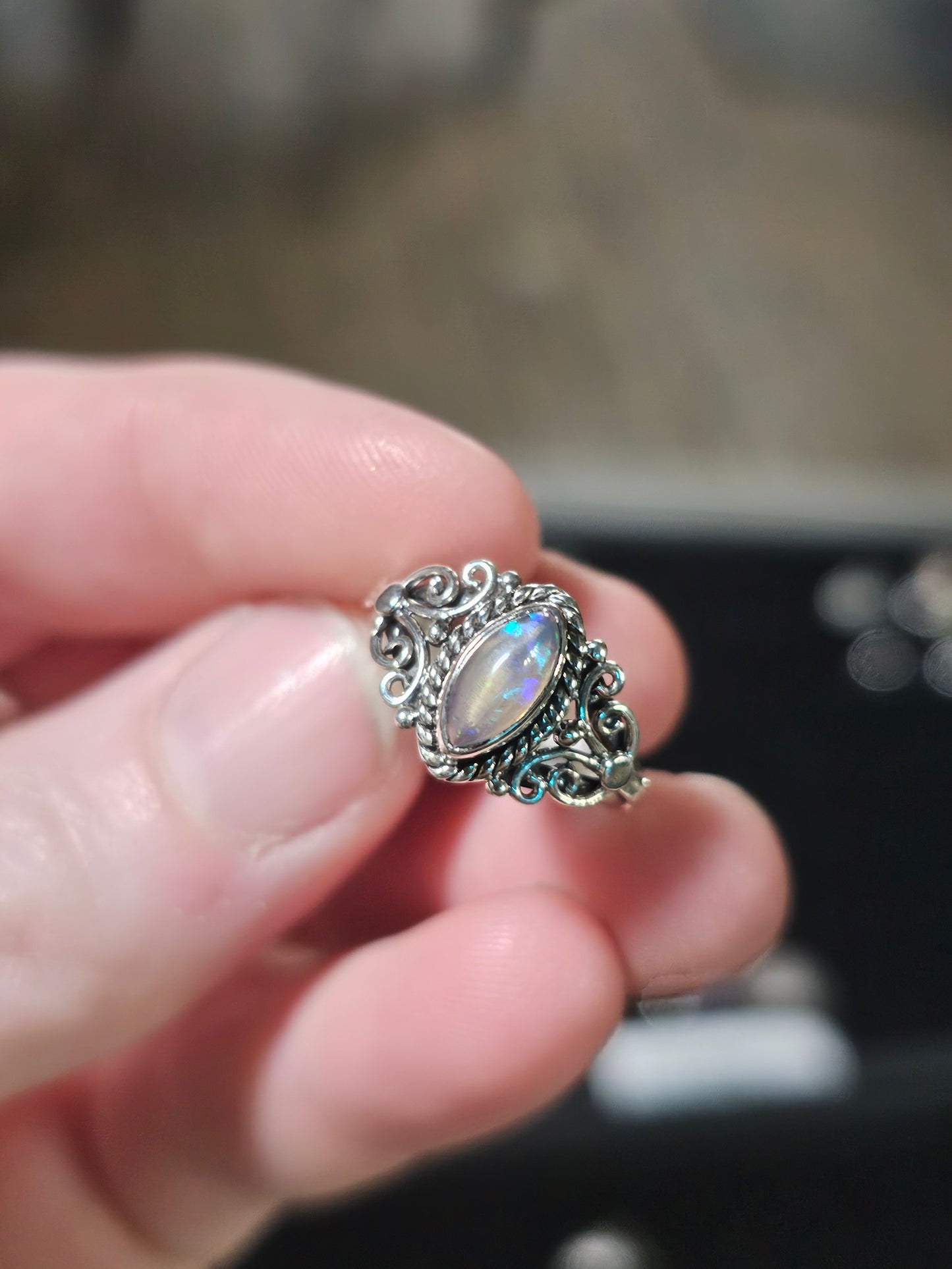 Size 6 Ethiopian Opal Ring