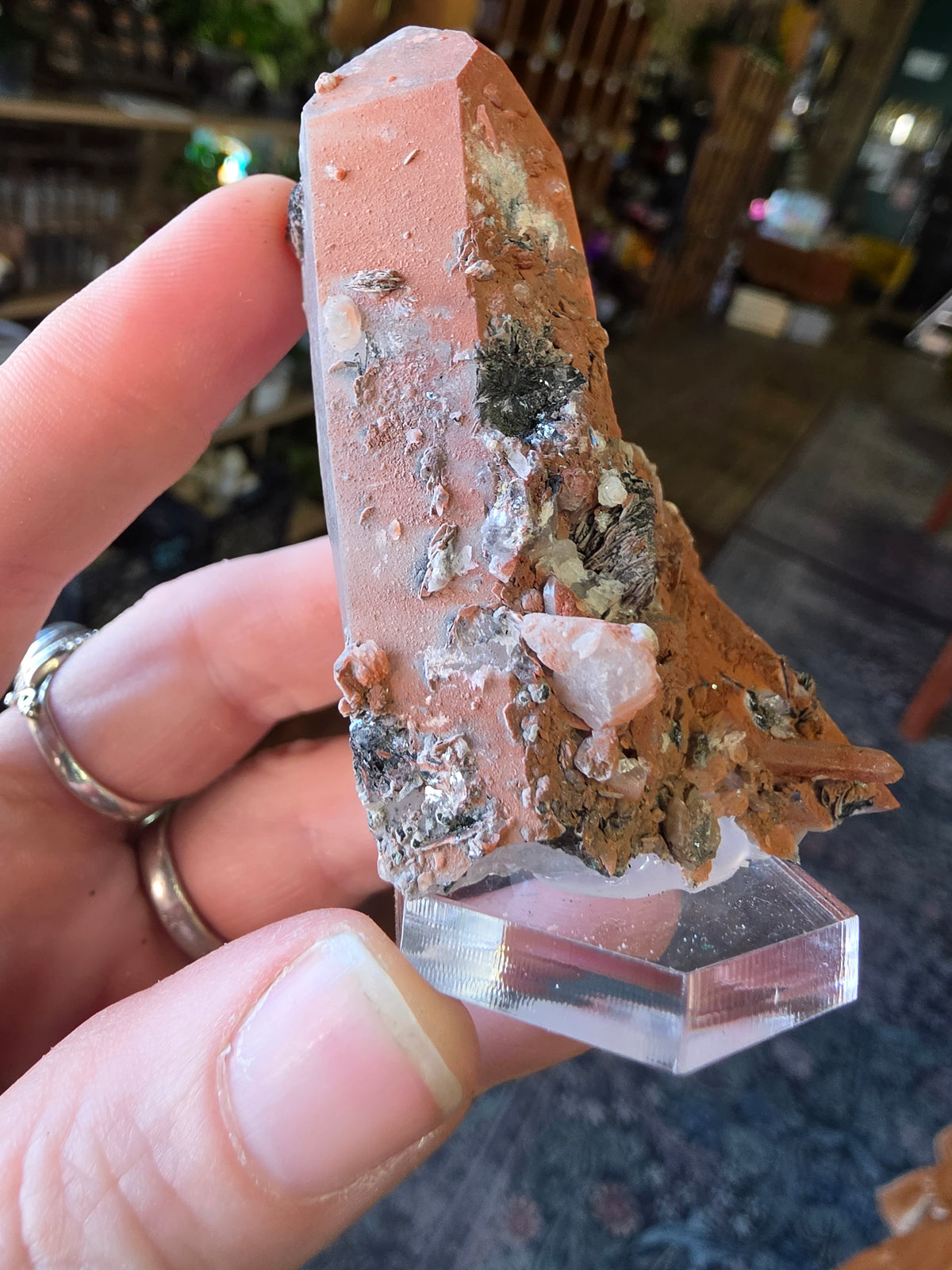 Specular Hematite on Quartz