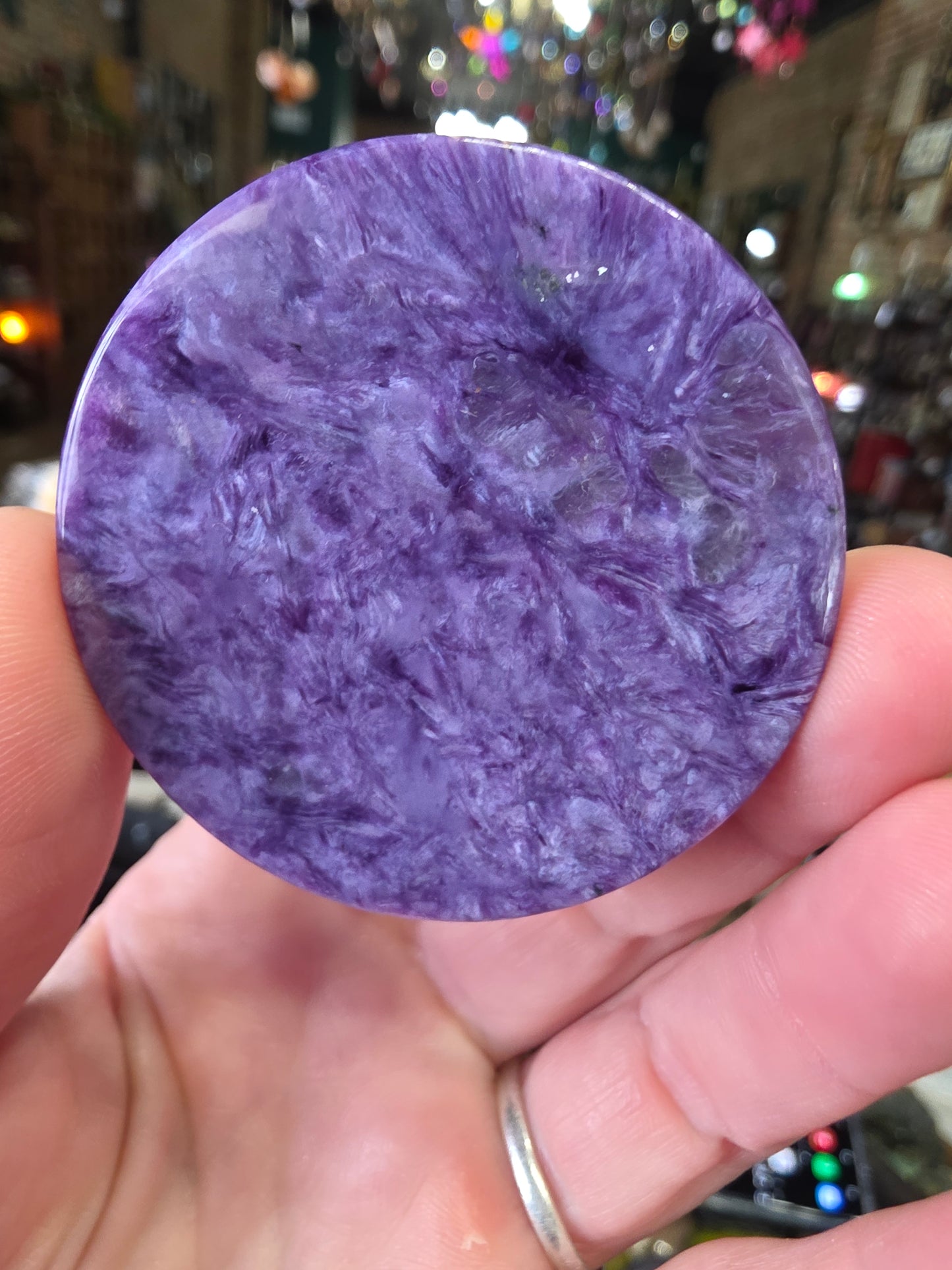 Charoite Disc
