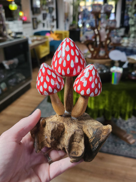 Wooden Mushroom Carving