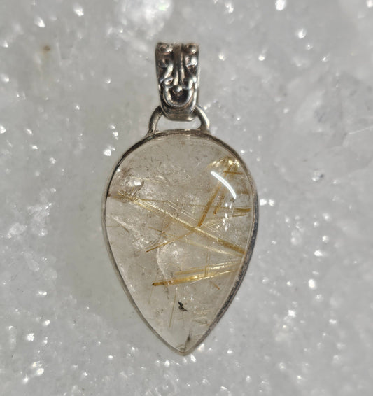 Rutilated Quartz Pendant