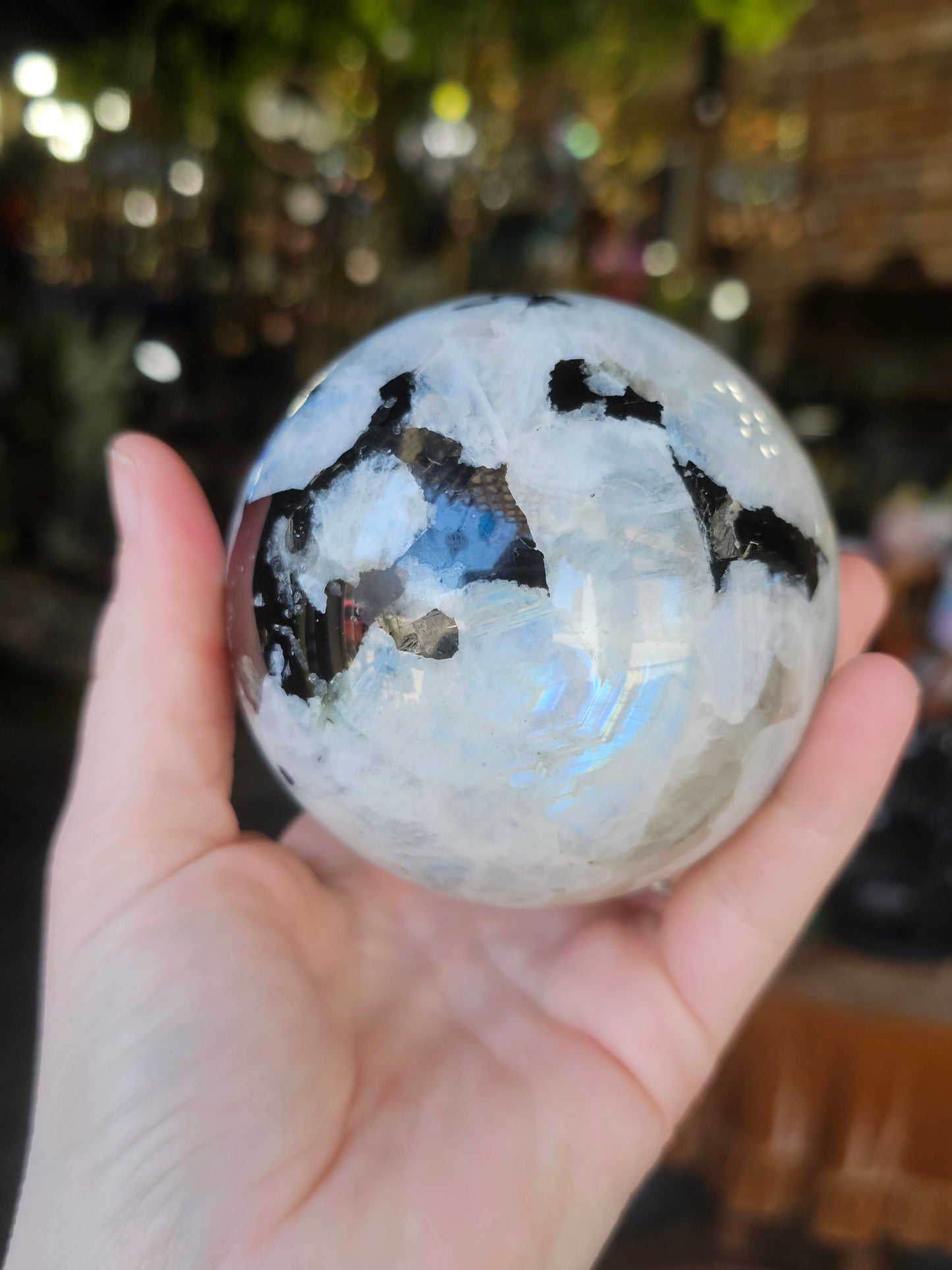Rainbow Moonstone Sphere