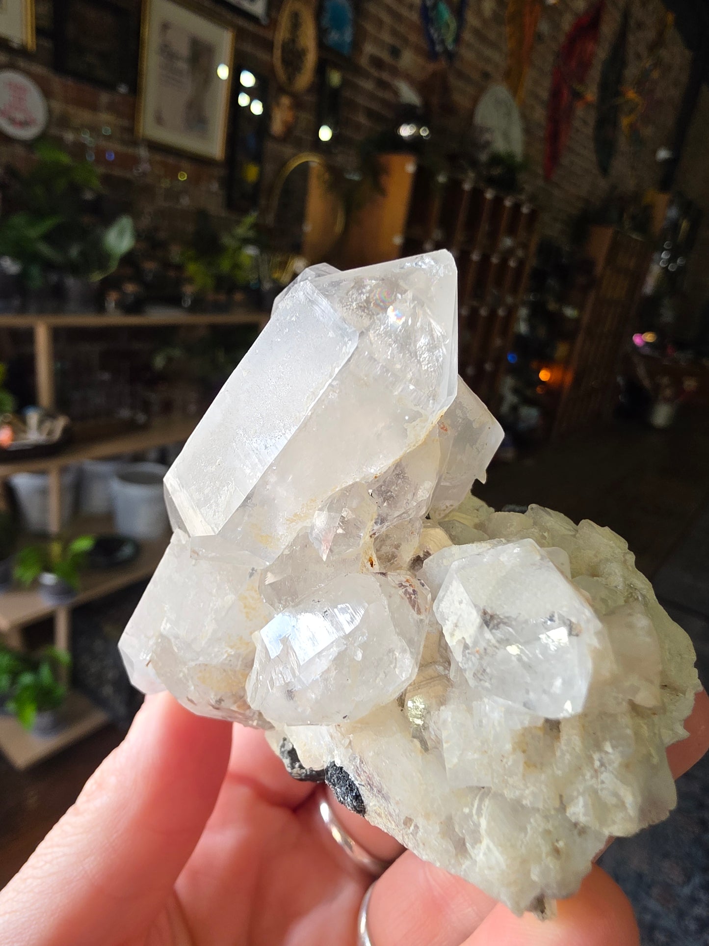 Black Tourmaline and Quartz On Albite