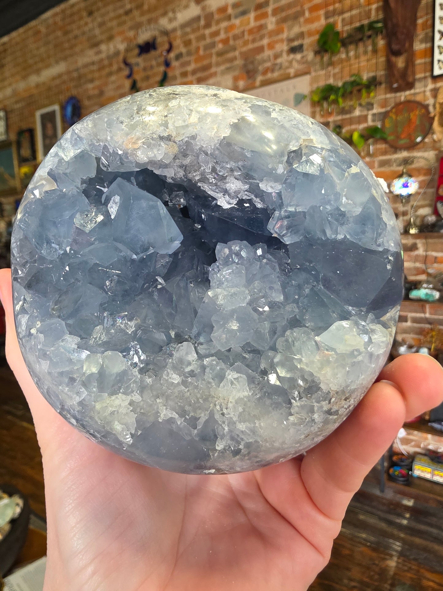 Celestite Cluster Sphere