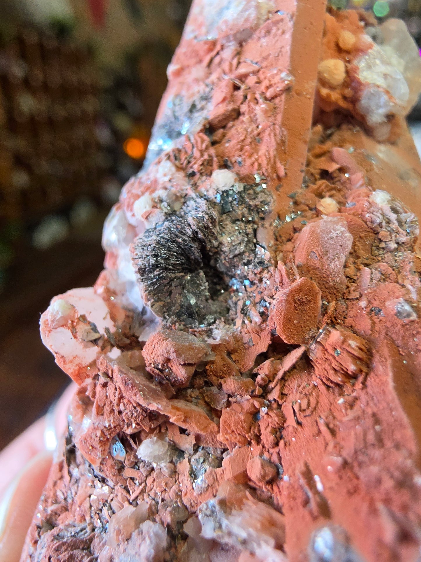 Specular Hematite On Quartz