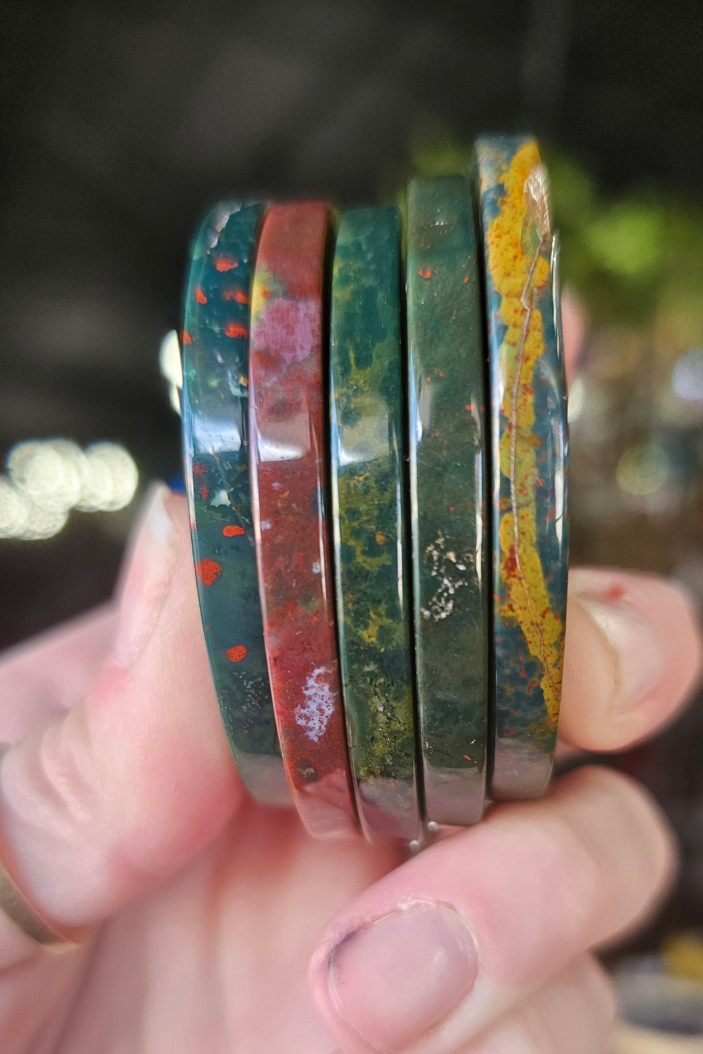 Bloodstone Fancy Jasper Disc