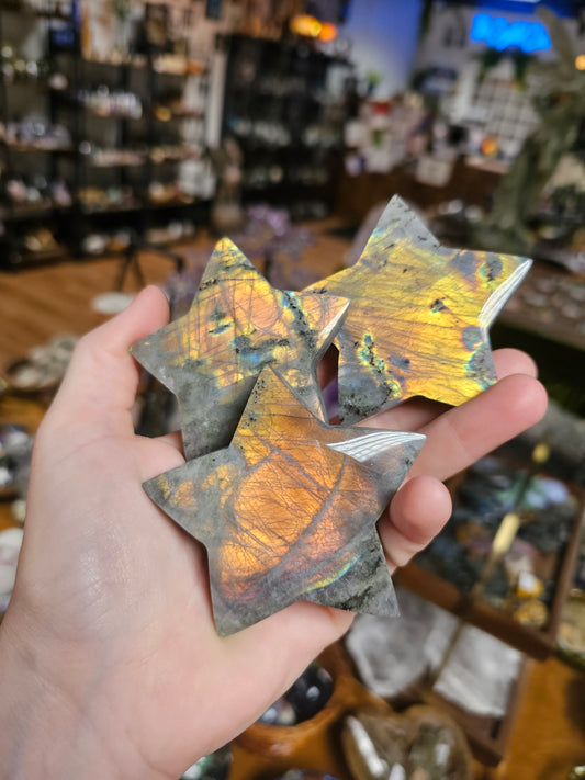 Orange Labradorite Stars