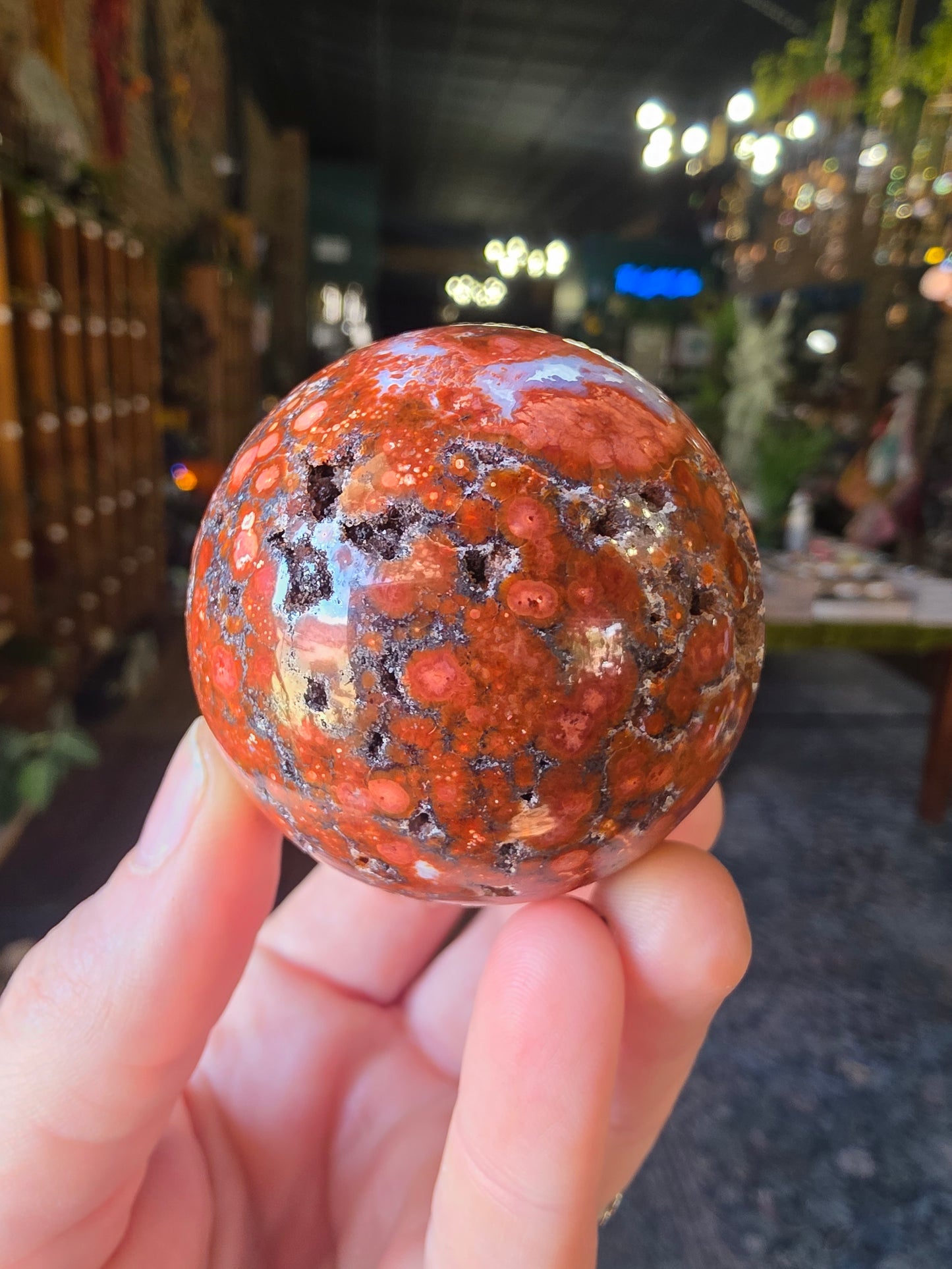 Poppy Jasper Sphere