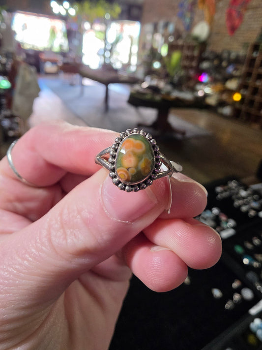 Size 6 Ocean Jasper Ring