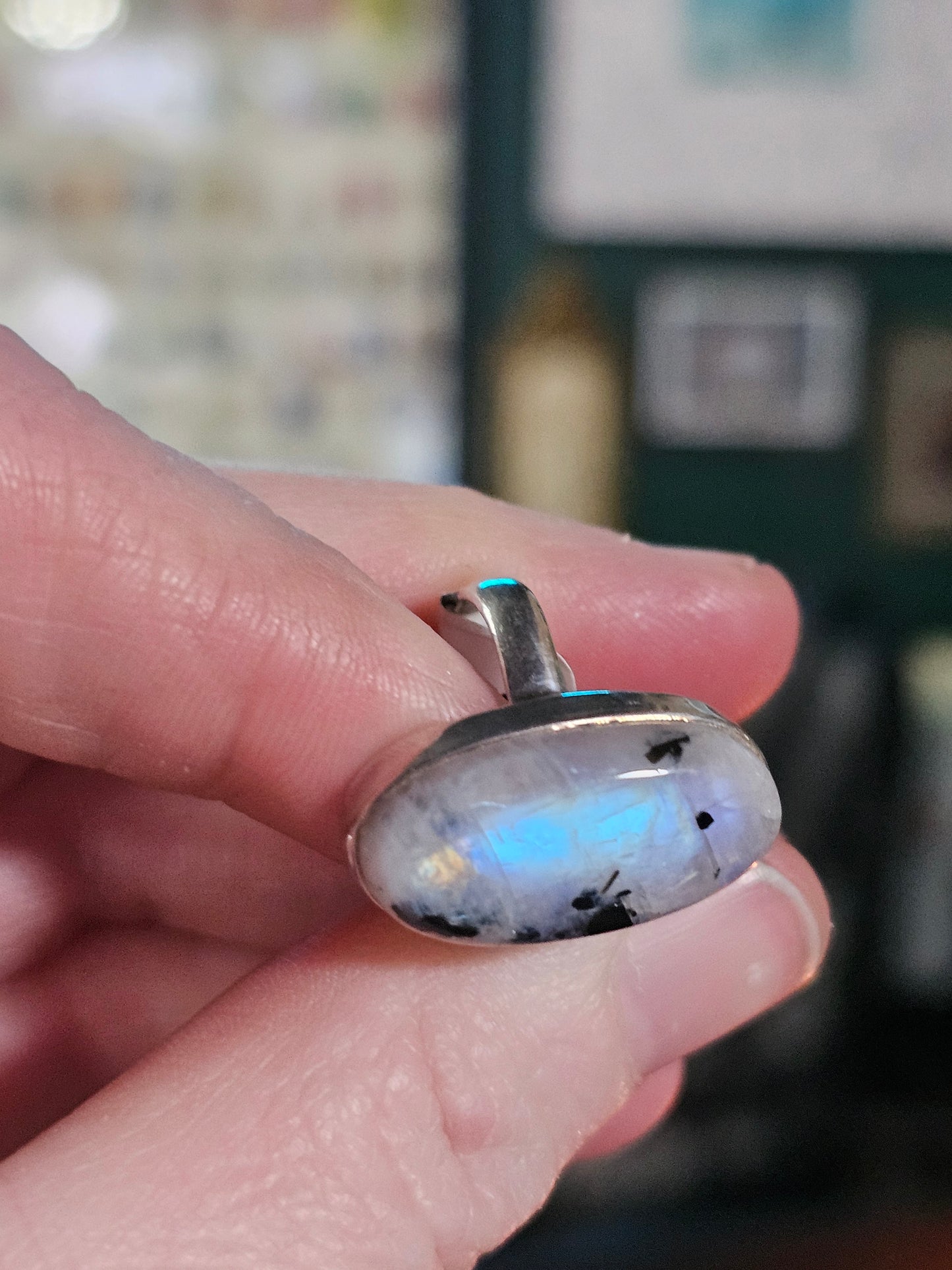 Size 5.5 Rainbow Moonstone Ring