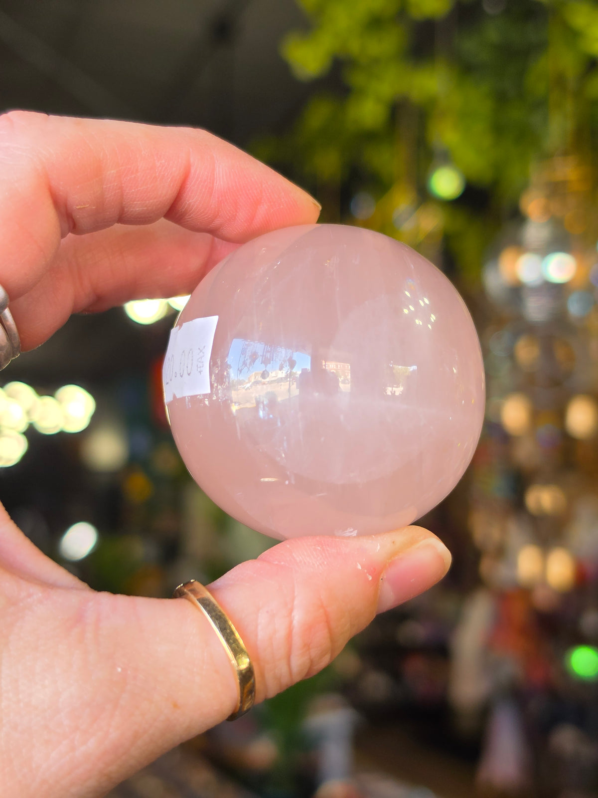 Star Rose Quartz Sphere
