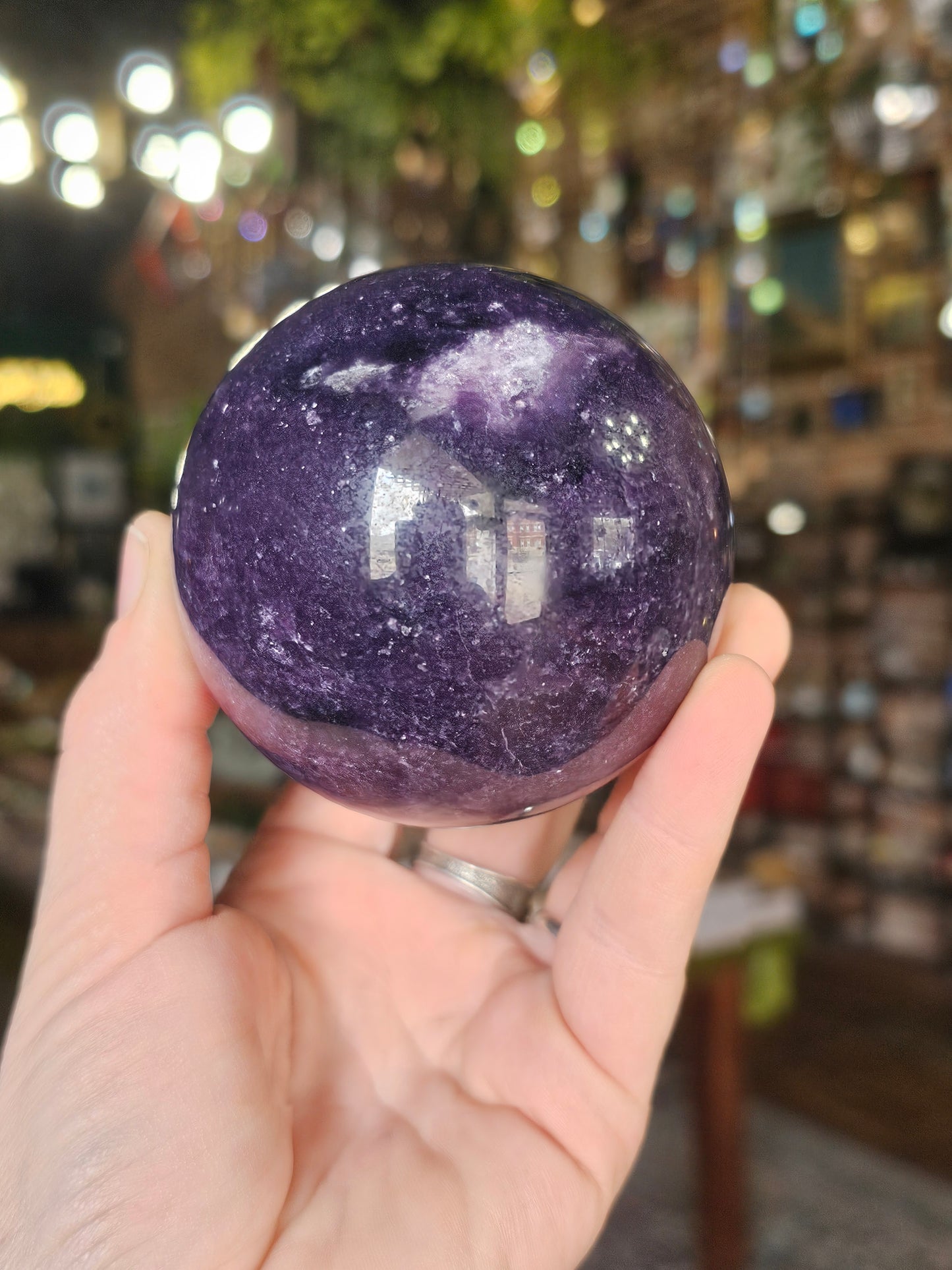 Lepidolite Sphere