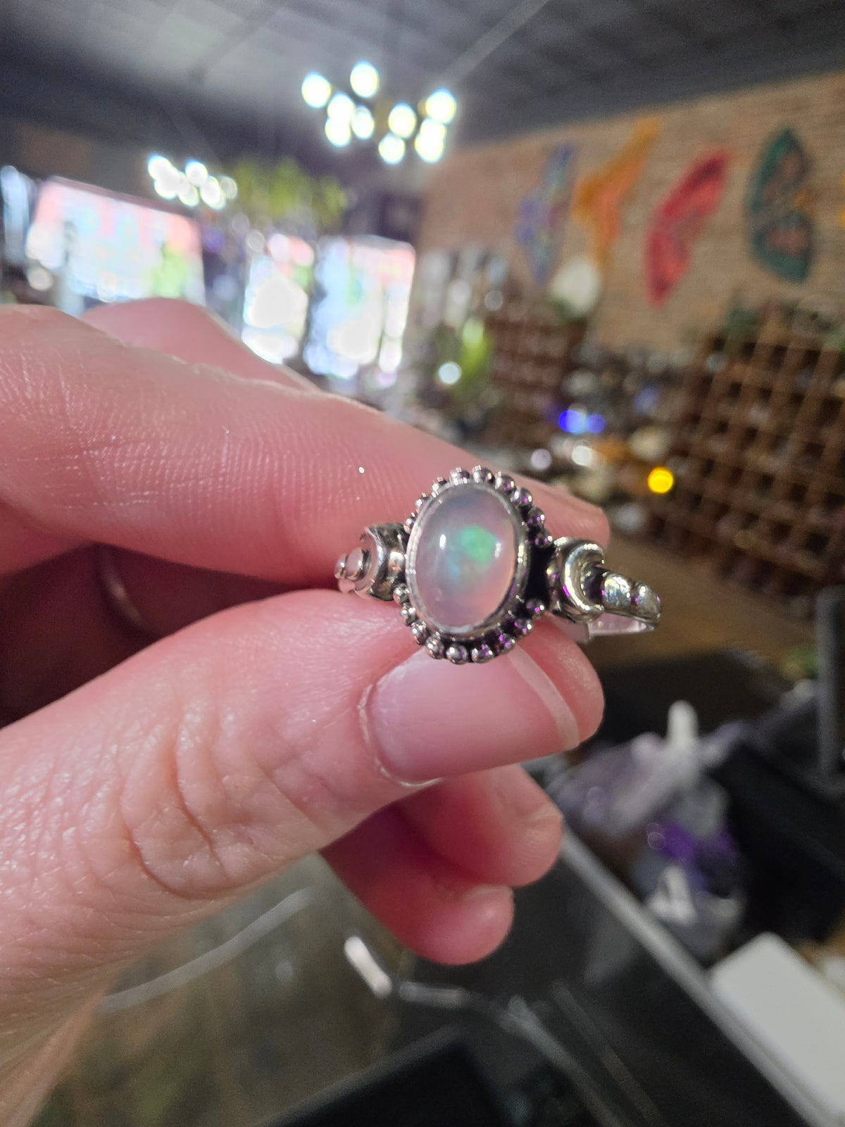 Ethiopian Welo Opal Ring Size 10