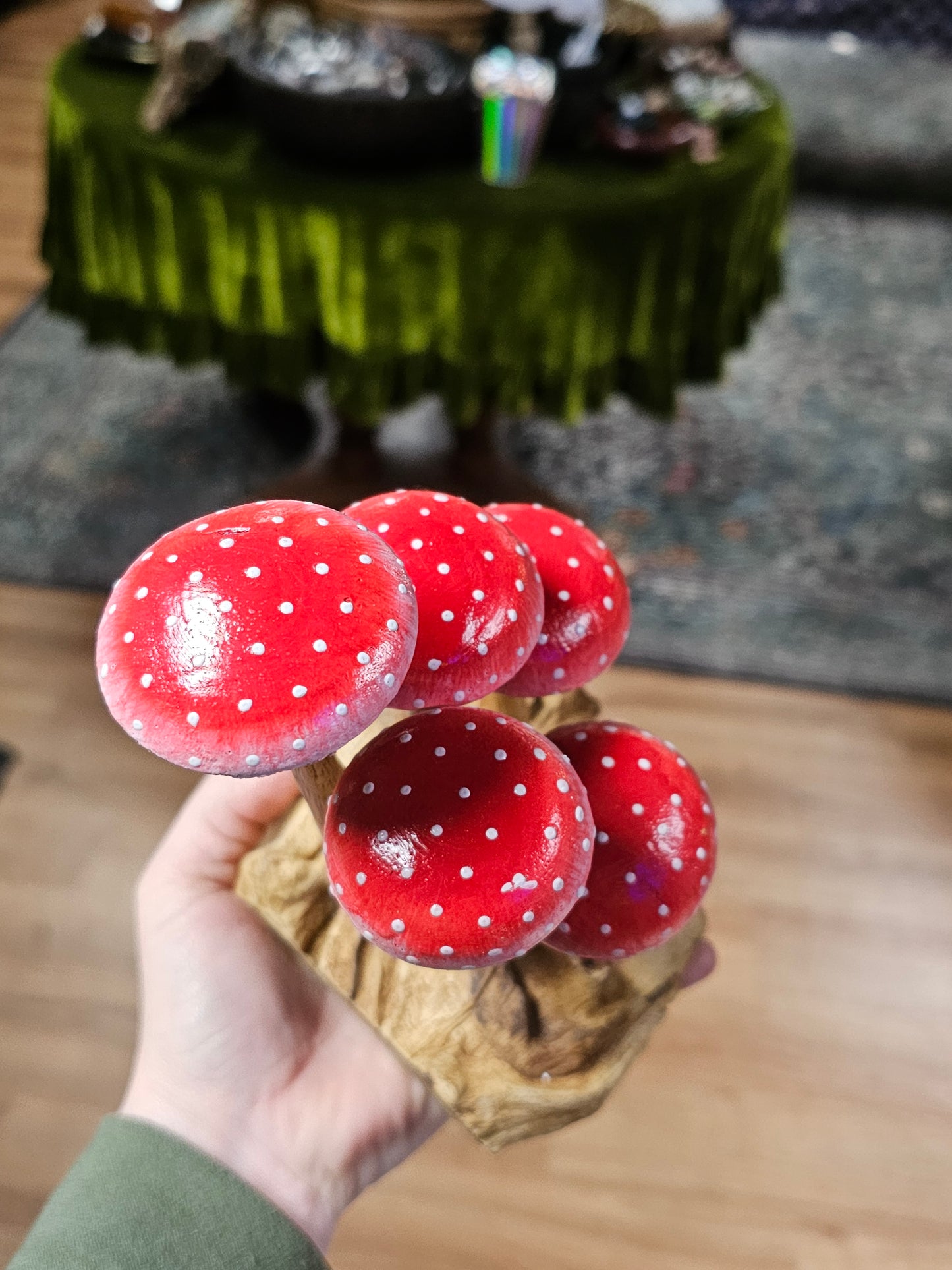 Wooden Mushroom Carving