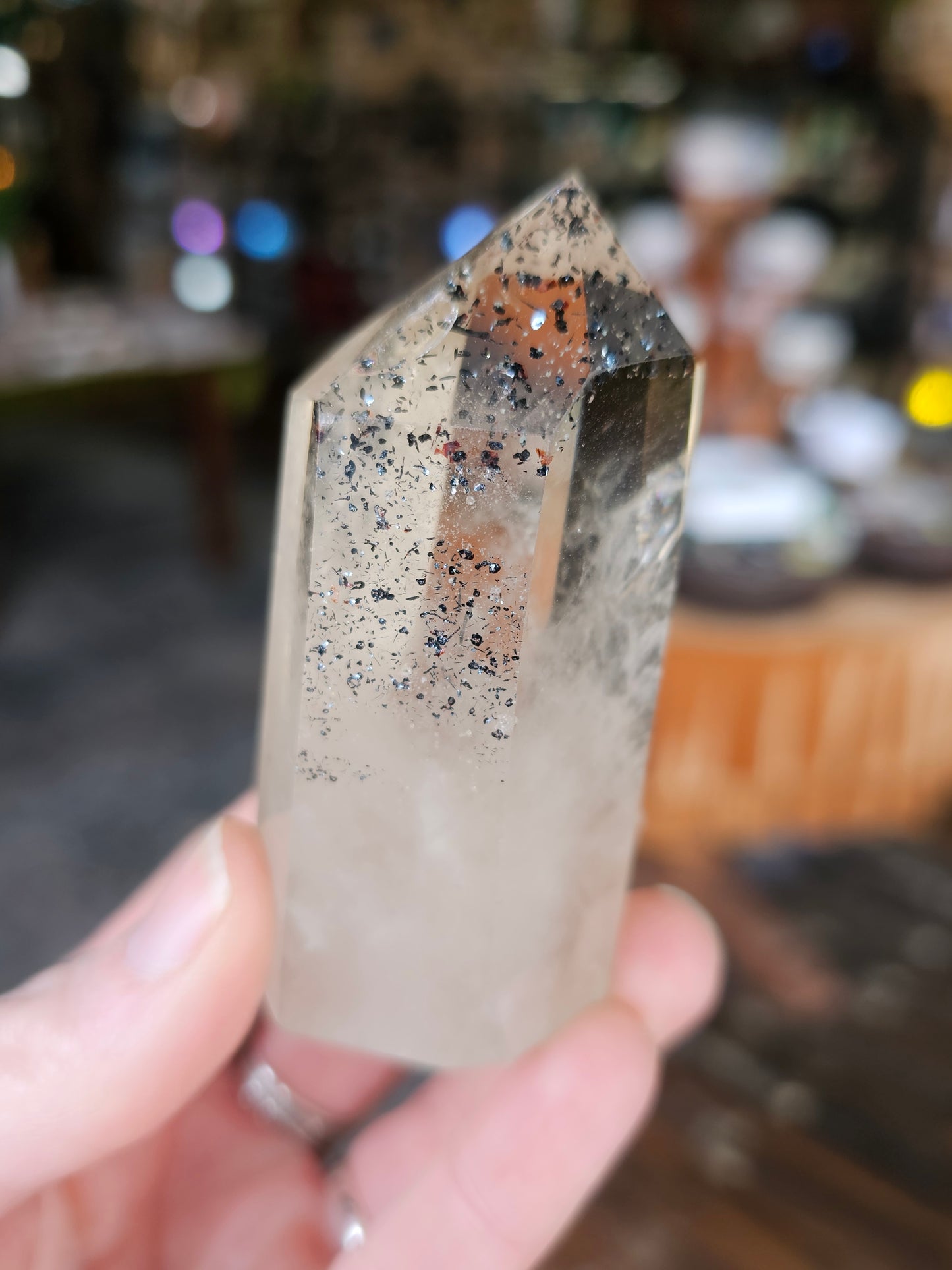 Hematite in Quartz Point