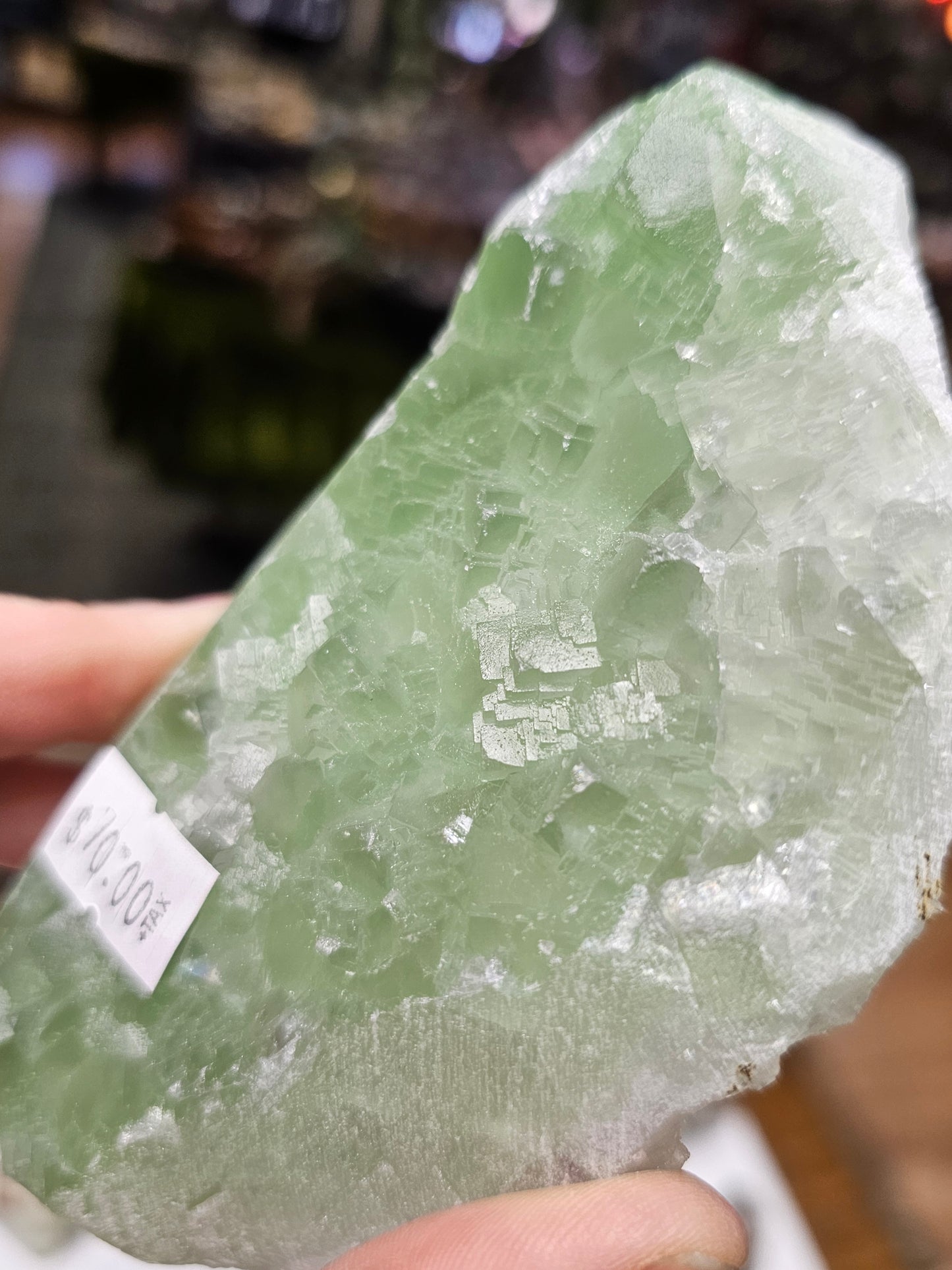 Quartz on Green Cubic Fluorite