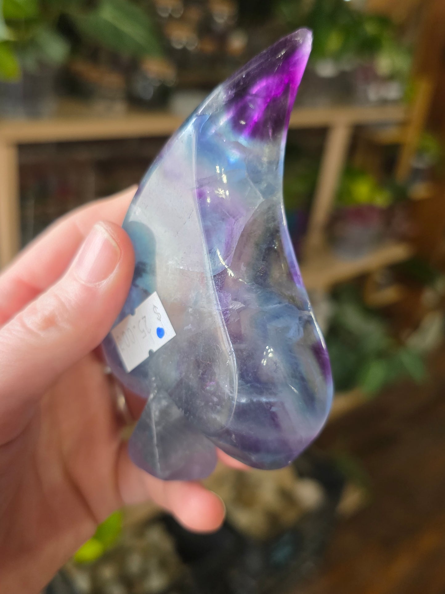 Fluorite Leaf Trinket Dish