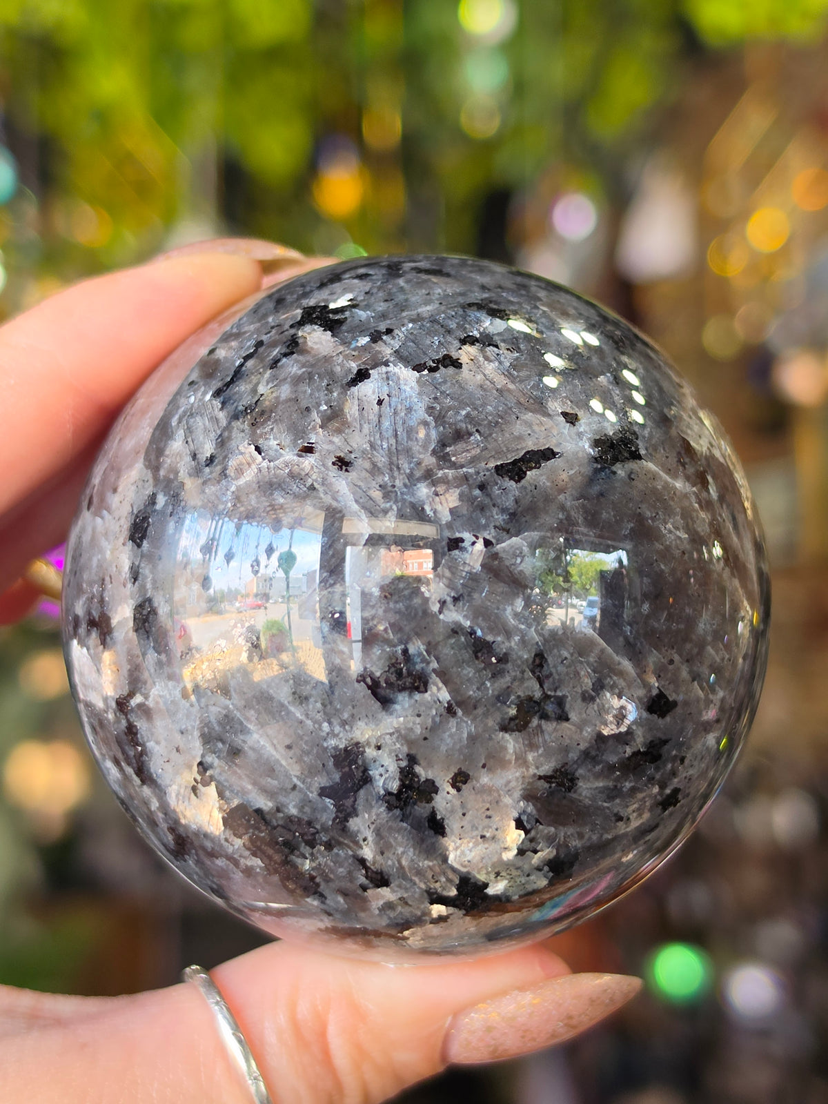 Larvikite Sphere