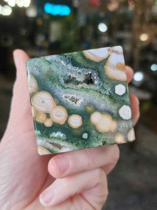 High Quality Chinese Orbicular Jasper Cube