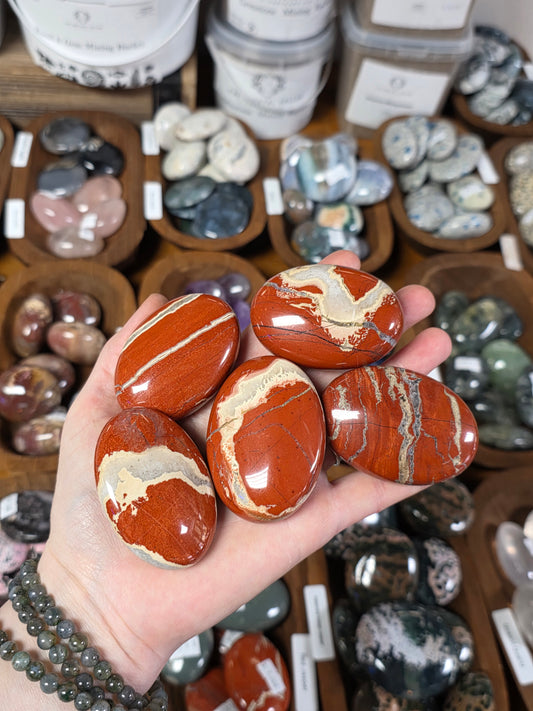 Red Jasper Palmstone