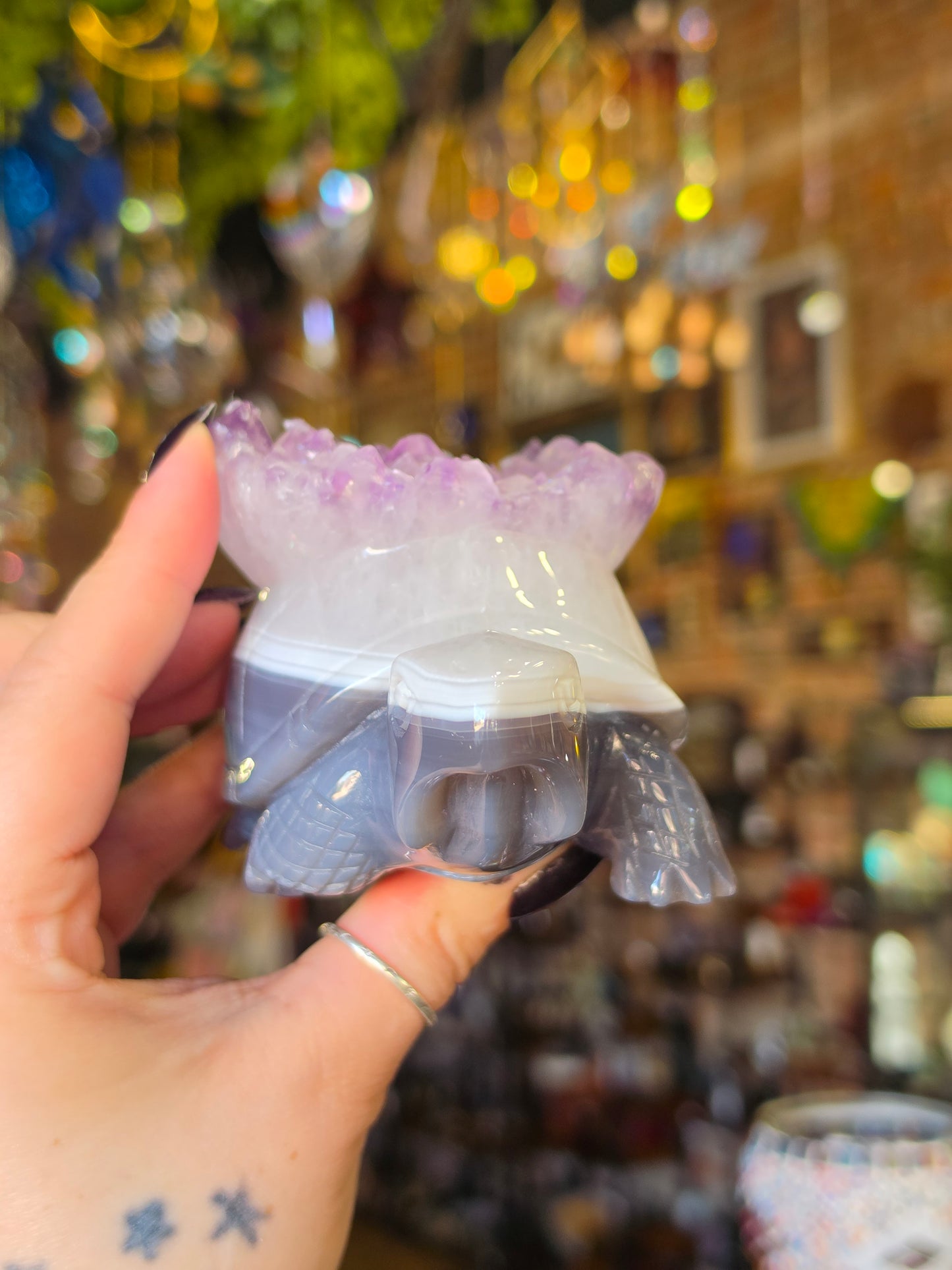 Amethyst Agate Turtle