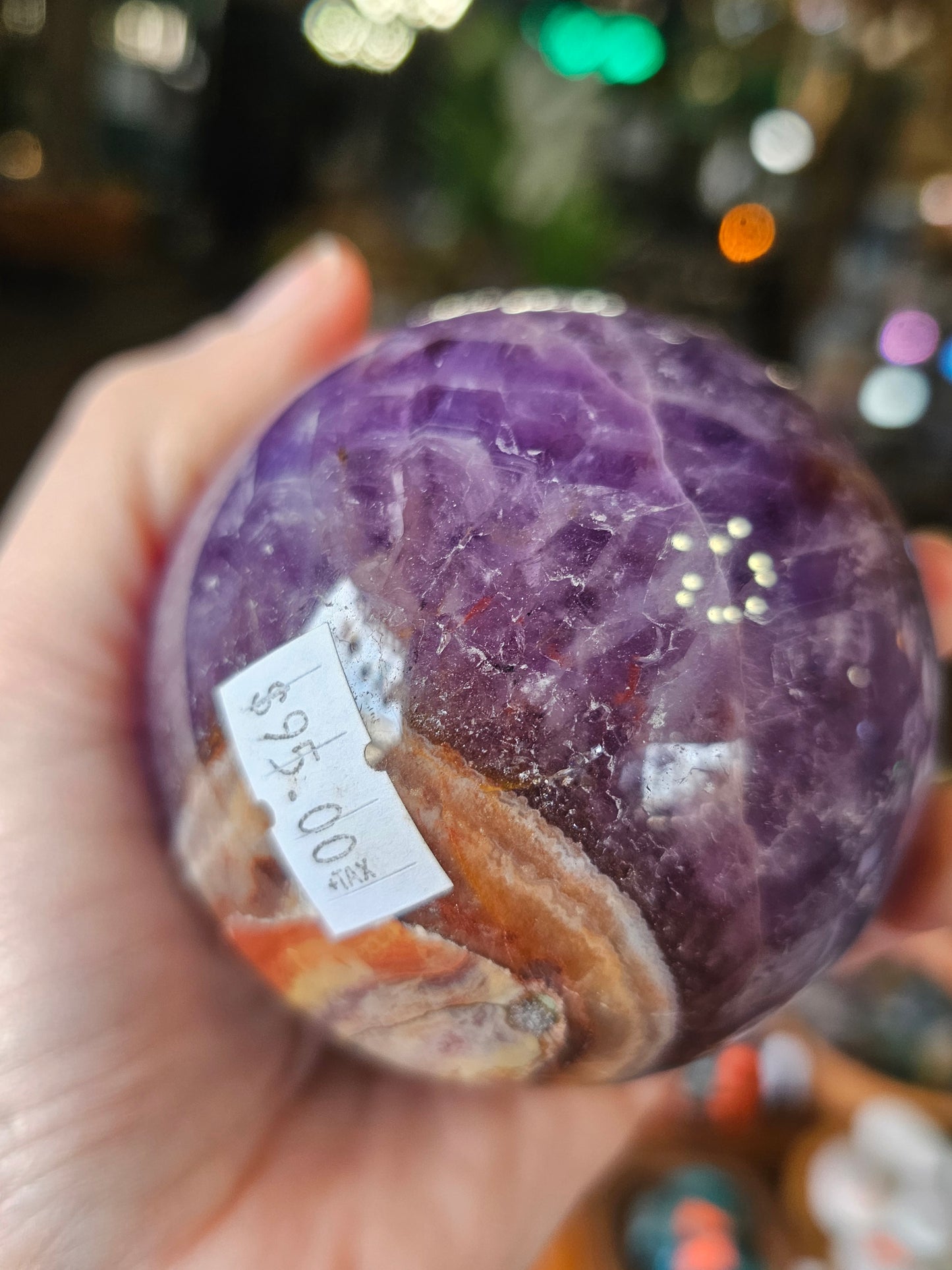 Amethyst Agate Sphere