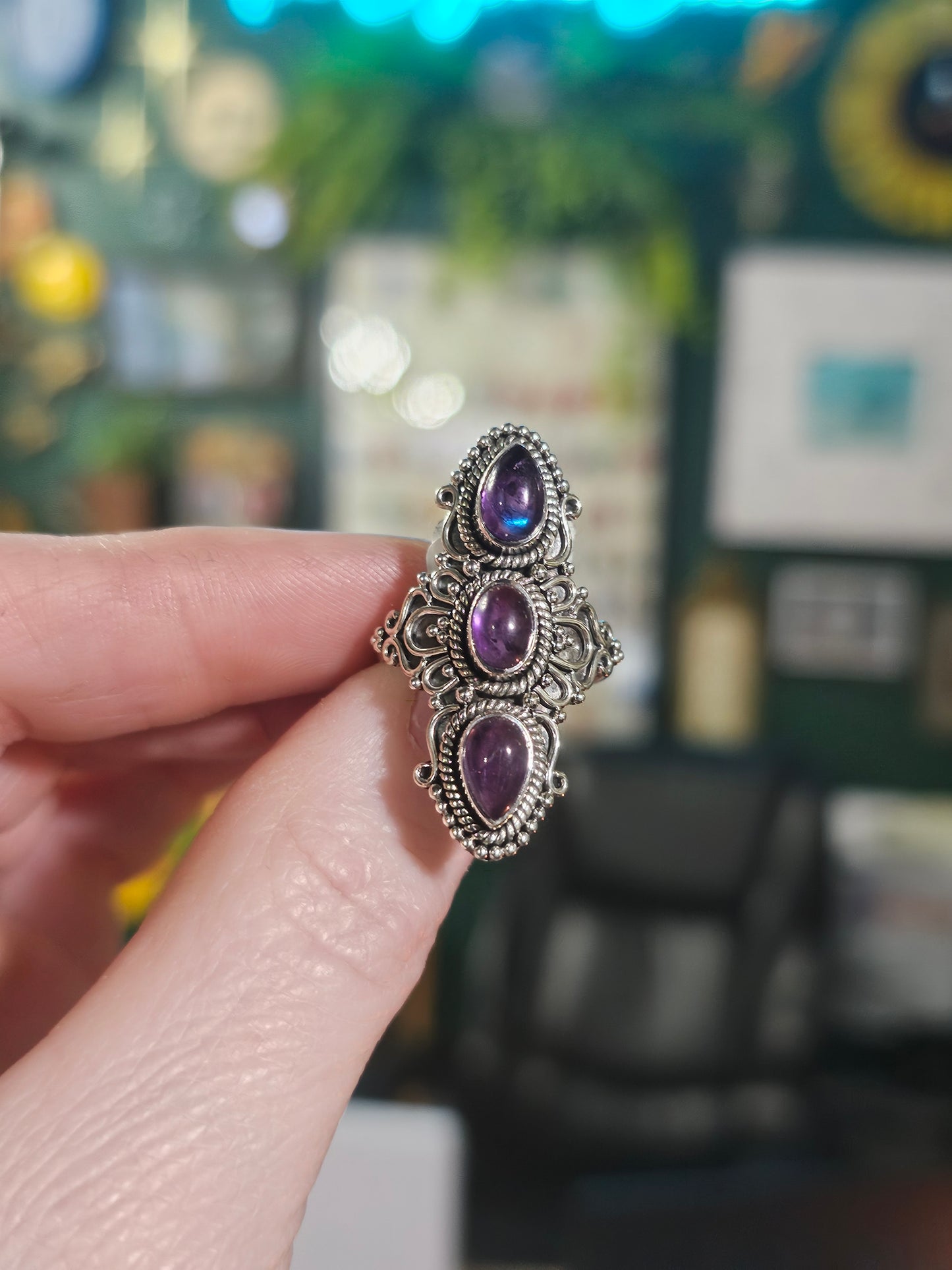 Size 8 Amethyst Ring