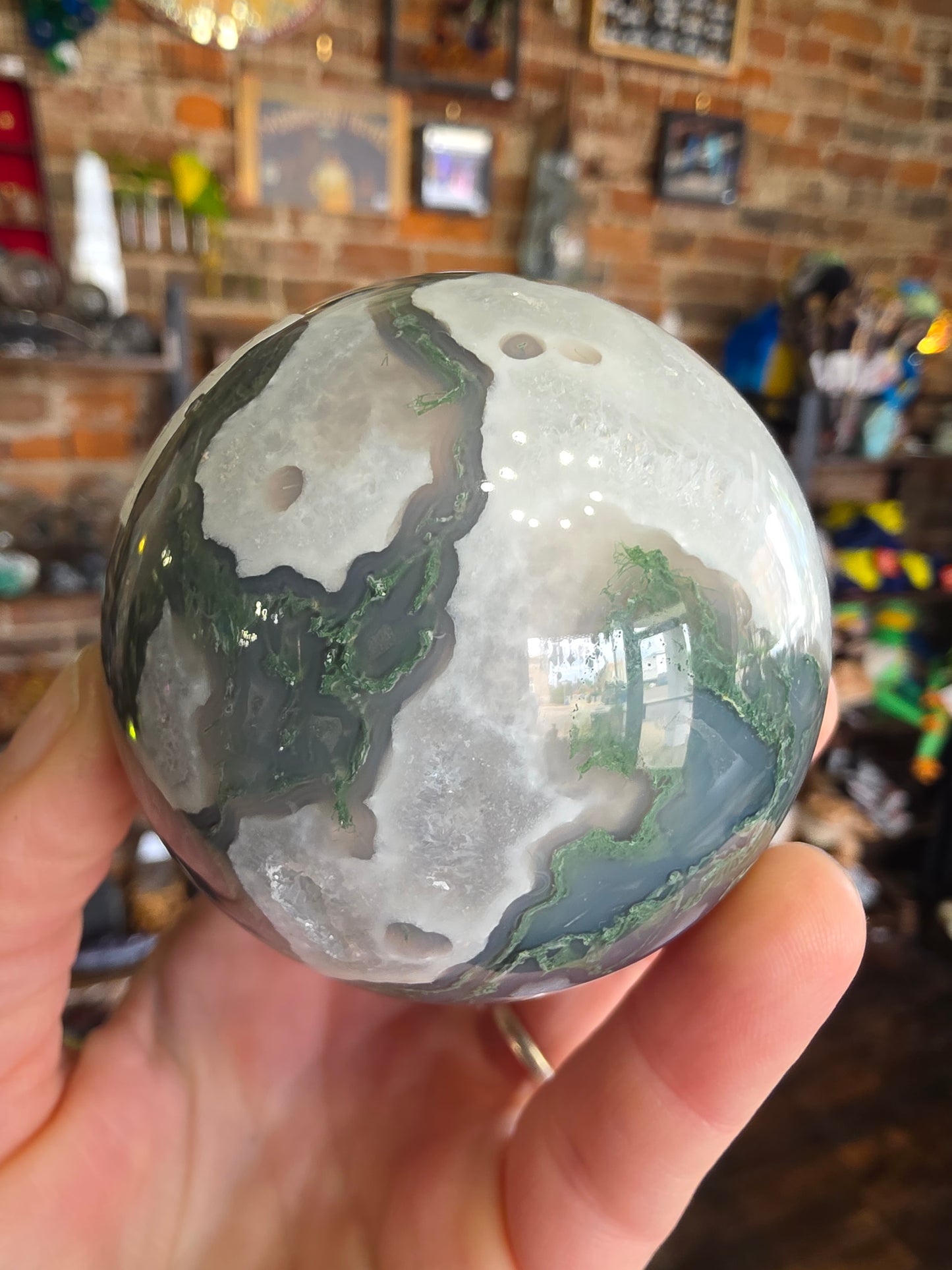 Moss Agate Sphere