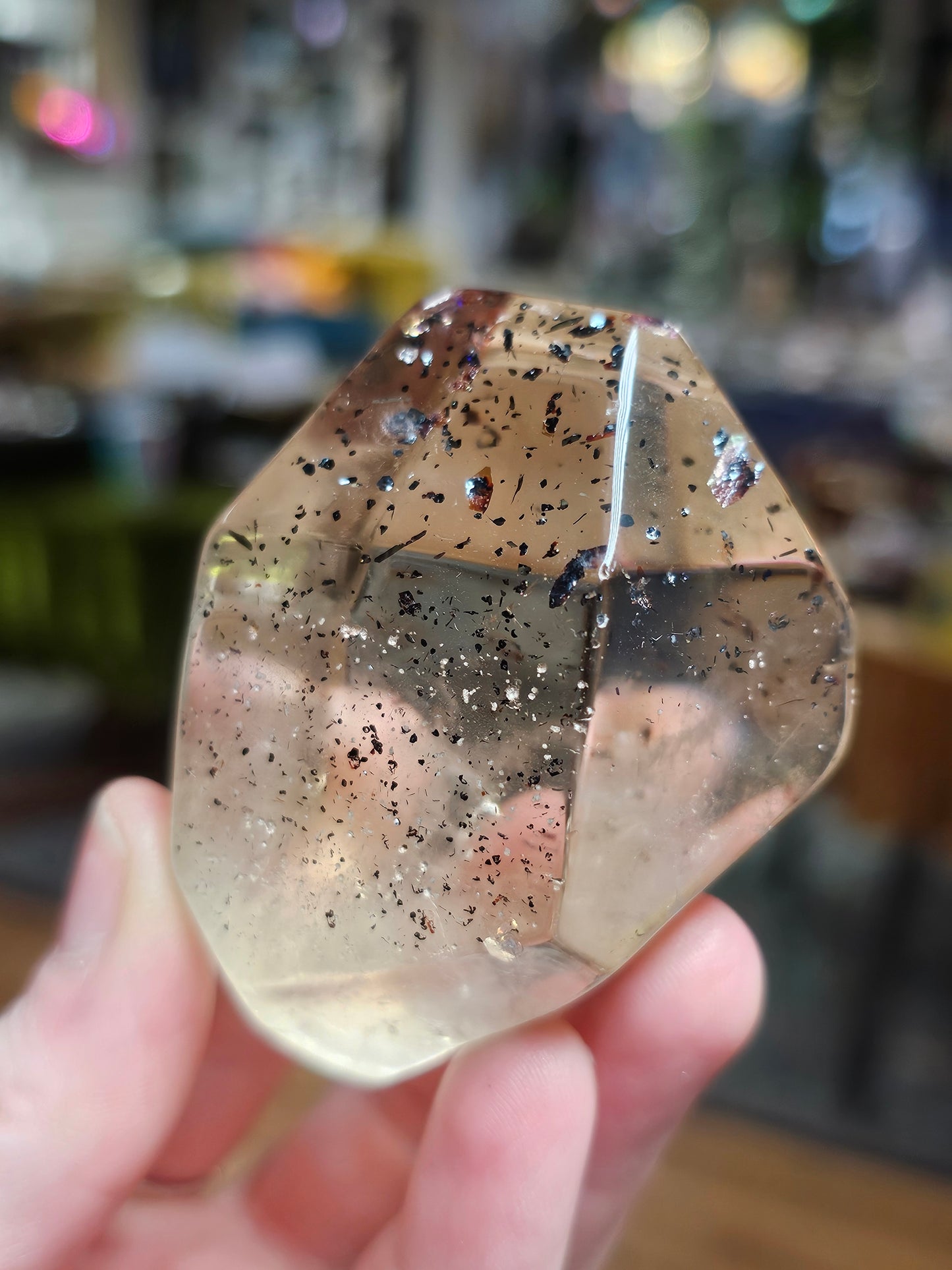 Lepidocrocite In Champagne Quartz Freeform